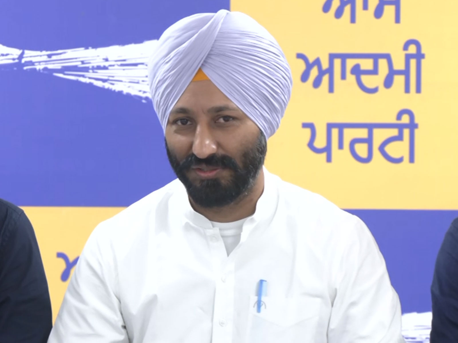 Aam Aadmi Party (AAP) MLA and Punjab University (PU) elections in-charge Amritpal Sukhanand  (Photo/ANI)