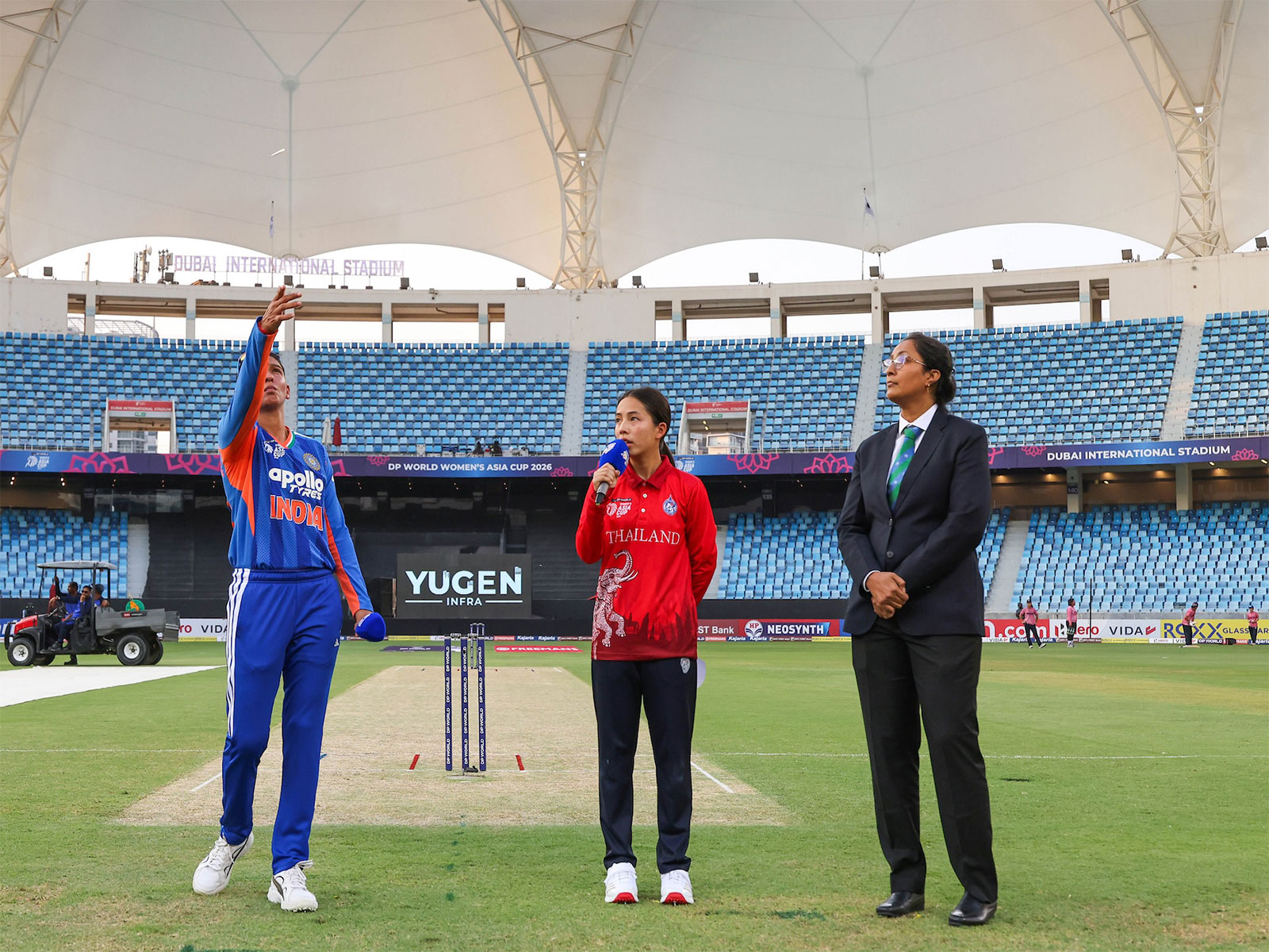 Indian Women cricket team captain Harmanpreet Kaur flipping the coin during the toss (Photo: X/@BCCIWomen) Indian Women cricket team captain Harmanpreet Kaur flipping the coin during the toss (Photo: X/@BCCIWomen)