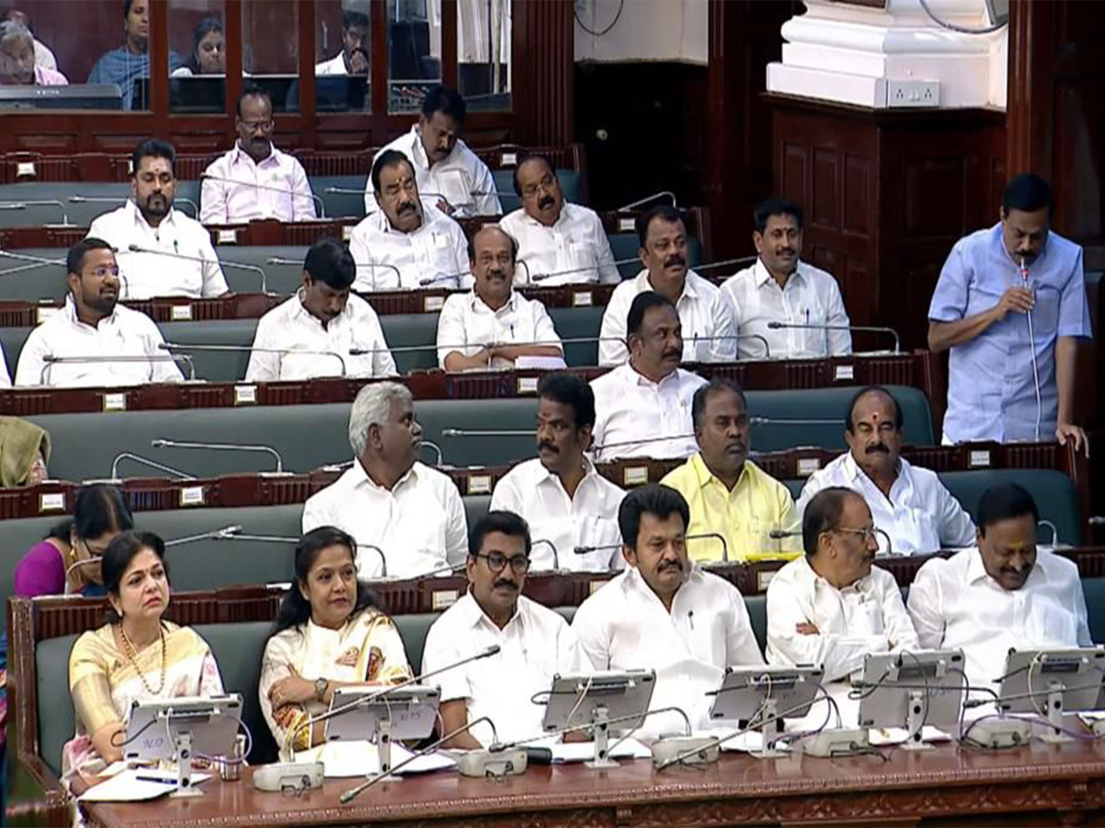 Congress MLA Tharahai Cuthbert shifted to opposition front row in Tamil Nadu Assembly amid TVK rift rumours