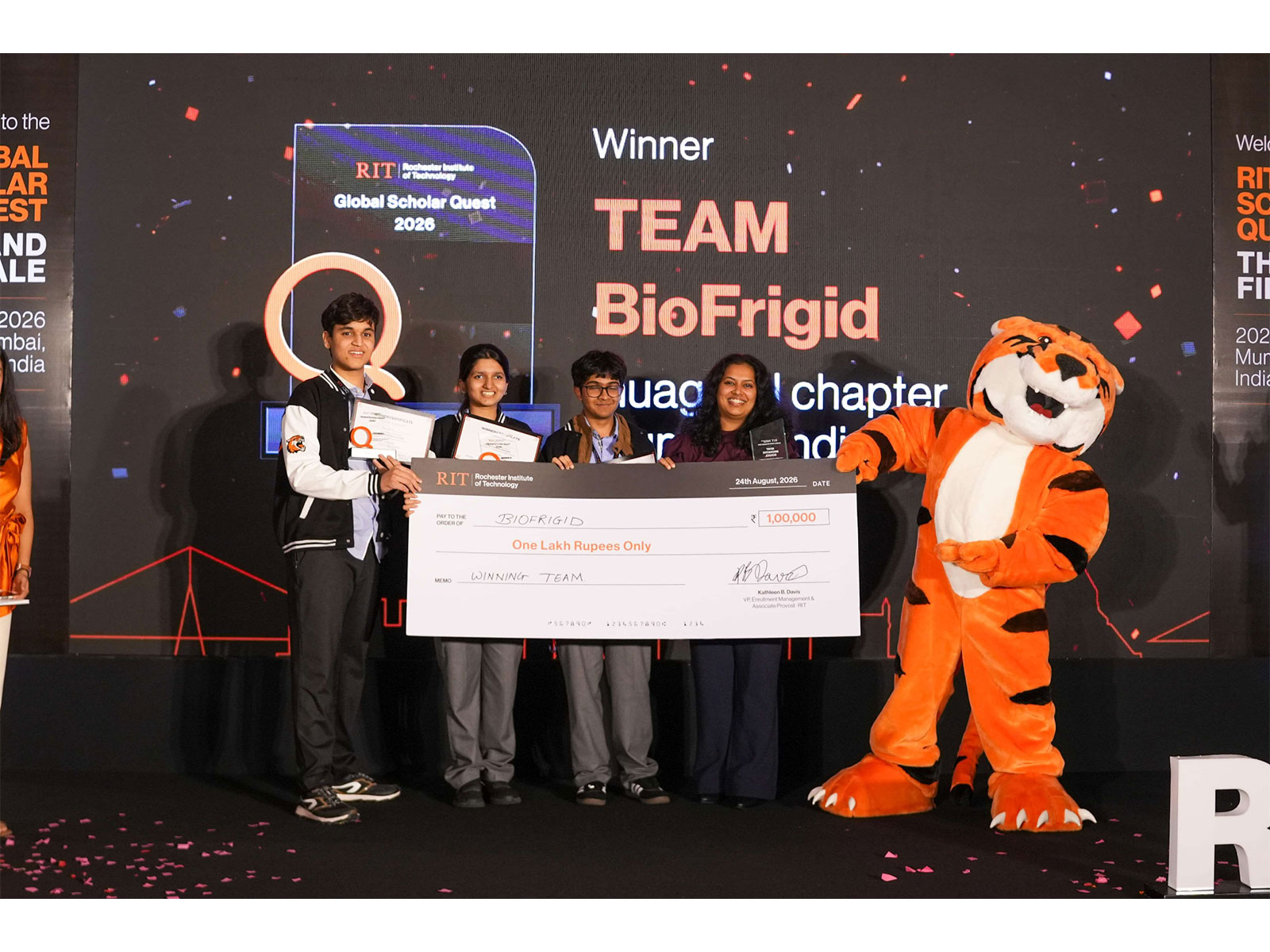 Chatrabhuj Narsee School Students Win Big at Rochester Institute of Technology's Global Scholar Quest Grand Finale
