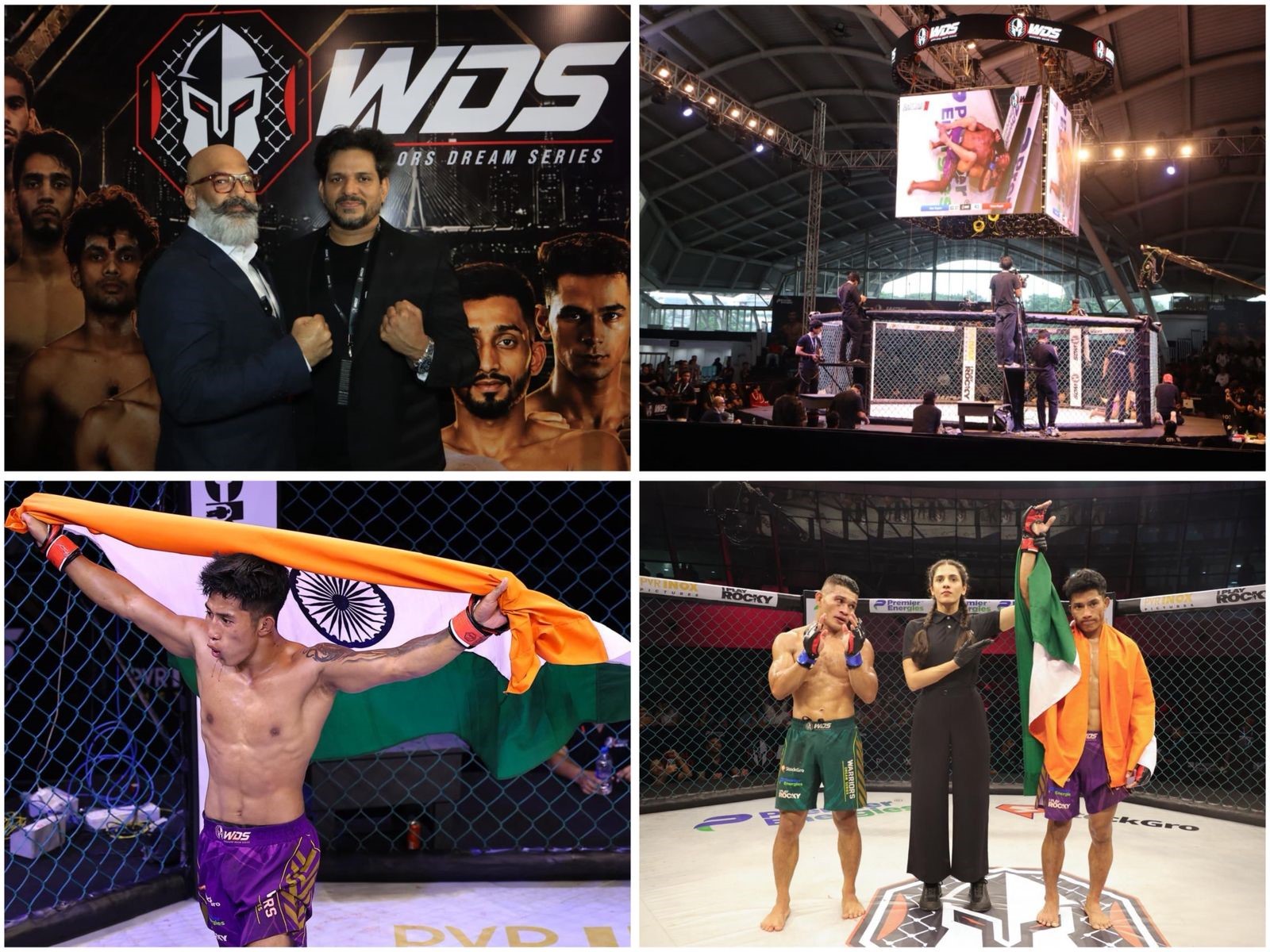 Warriors Dream Series Concludes Fight Night 18 with High-Intensity India vs International MMA Matchups