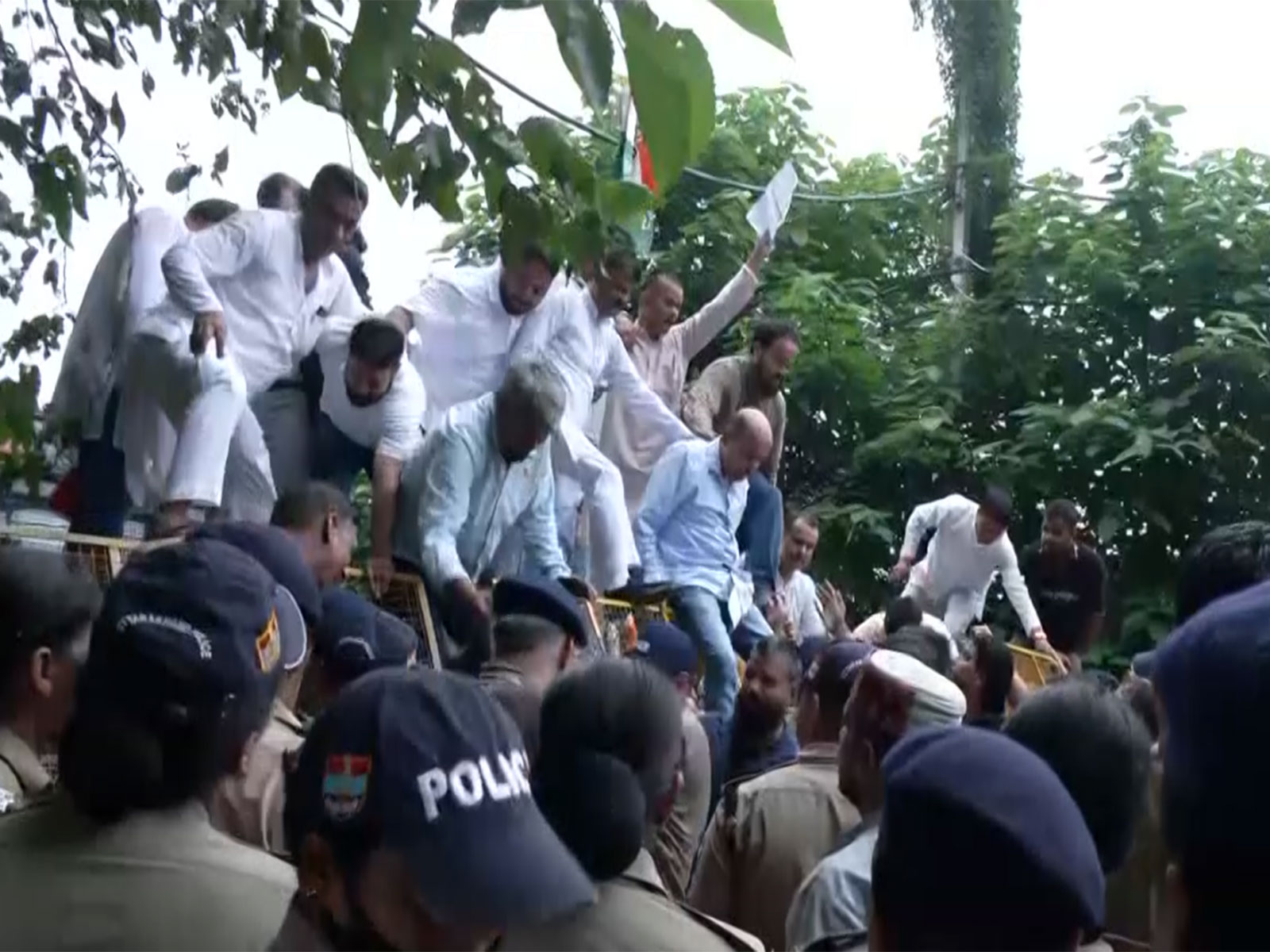 Uttarakhand Congress stages massive protest over Haldwani 'purification' controversy