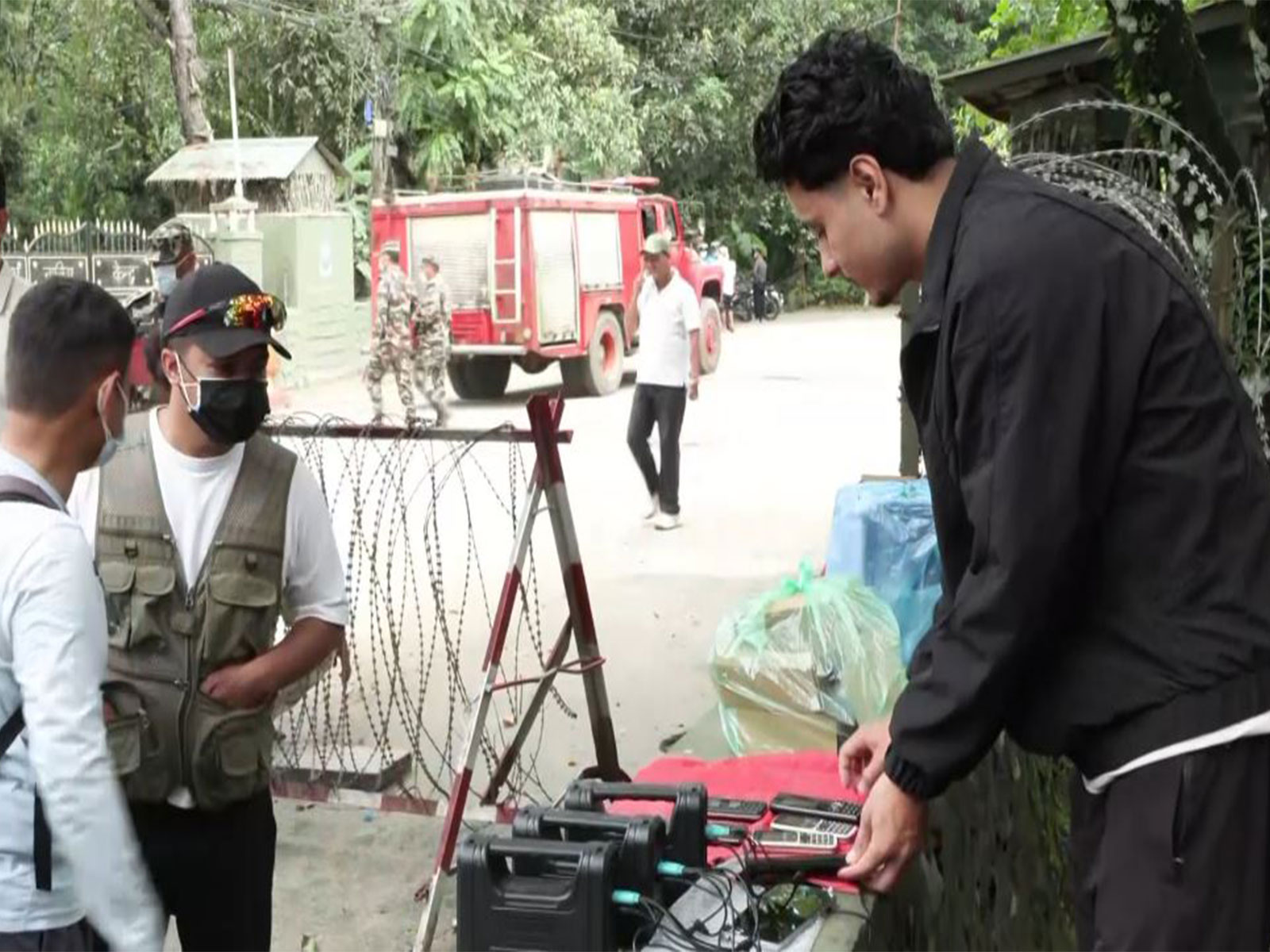 Young volunteers in Nepal set up communication help point for families in Nepal (Photo/ANI) Young volunteers in Nepal set up communication help point for families in Nepal (Photo/ANI)