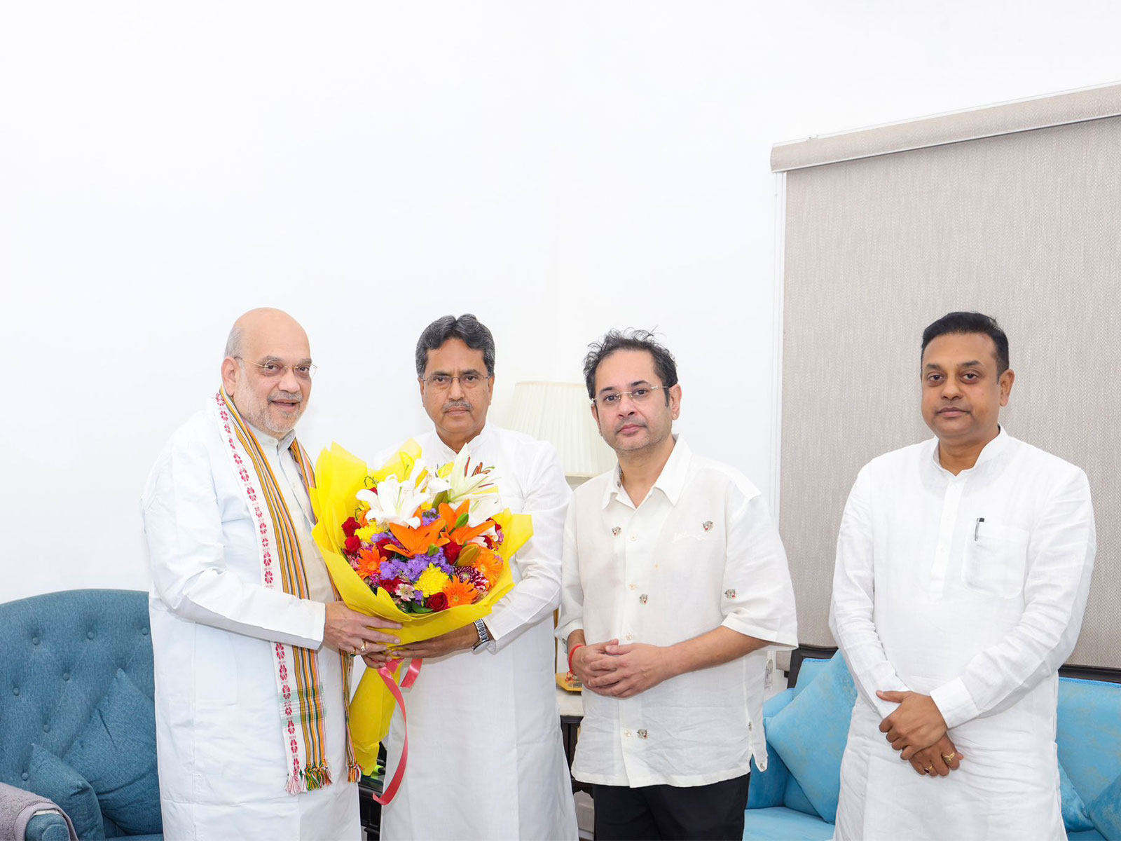 Tripura CM Saha meets Amit Shah ahead of Village Committee polls in Tripura