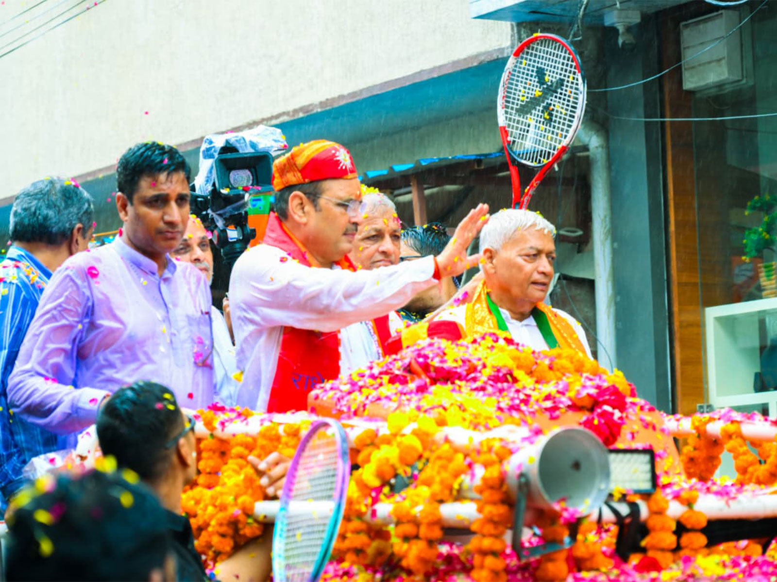 Rajasthan CM Bhajanlal Sharma holds roadshow in Bhilwara, says ‘triple-engine’ BJP govt will accelerate development