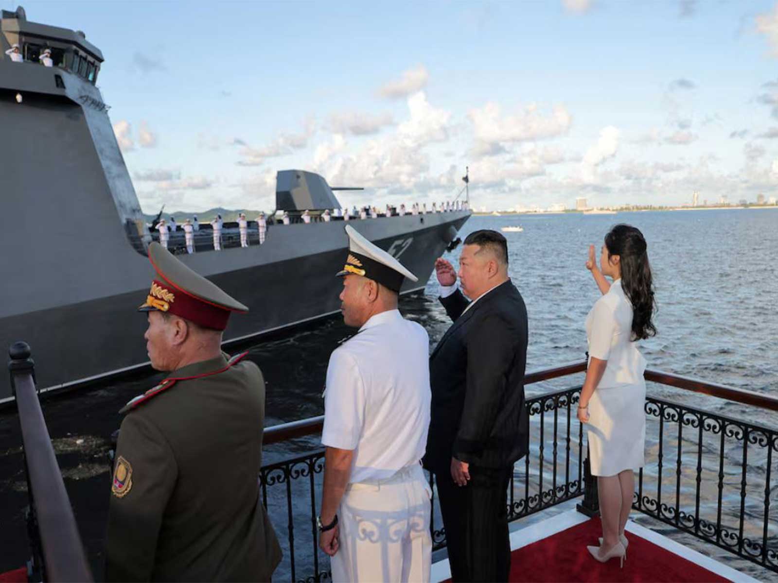 North Korea's Kim unveils a new destroyer which will be part of a nuclear response system