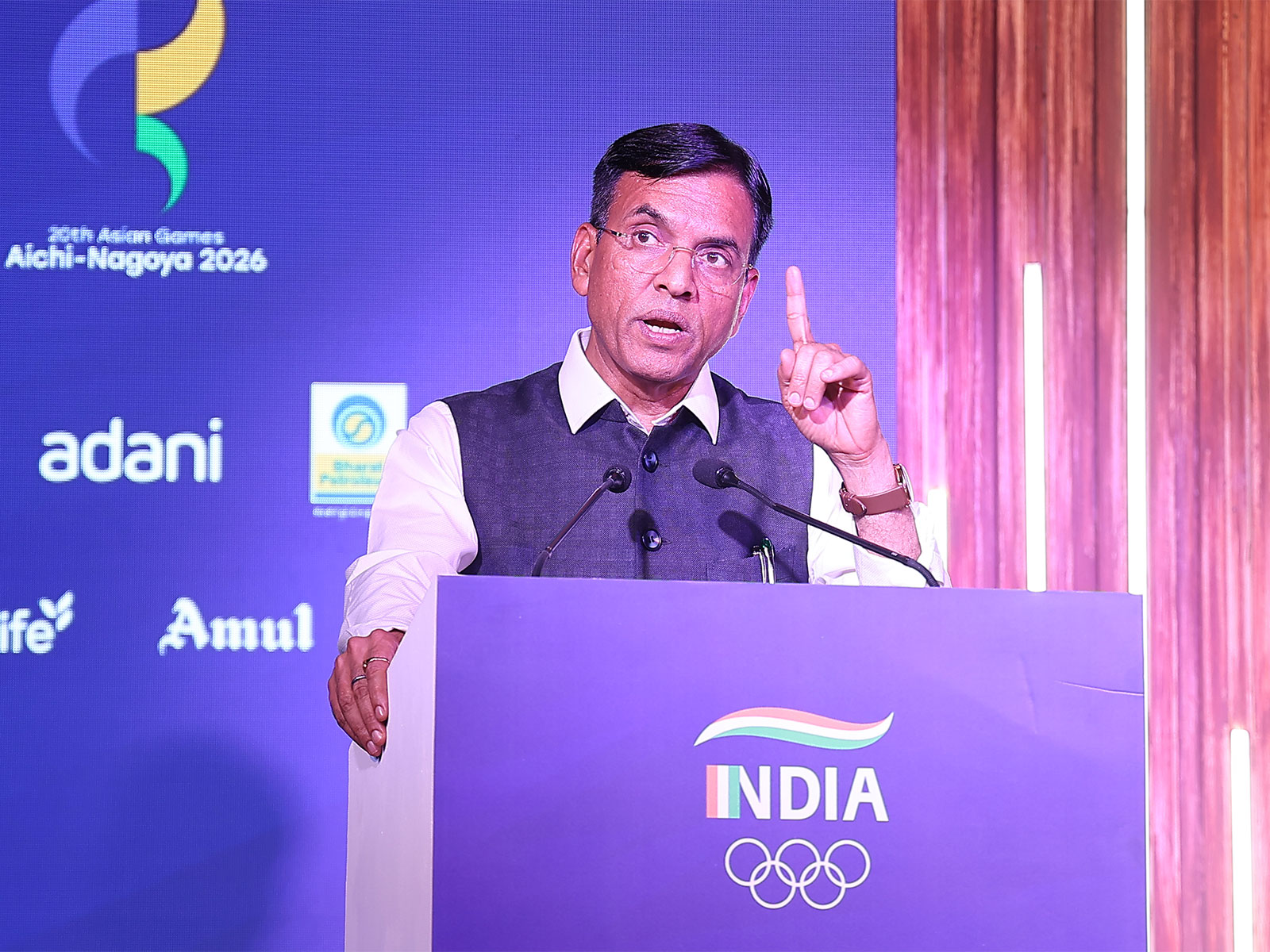 Union Sports Minister Mansukh Mandaviya urges athletes to convert pressure into performance ahead of Asian Games 2026