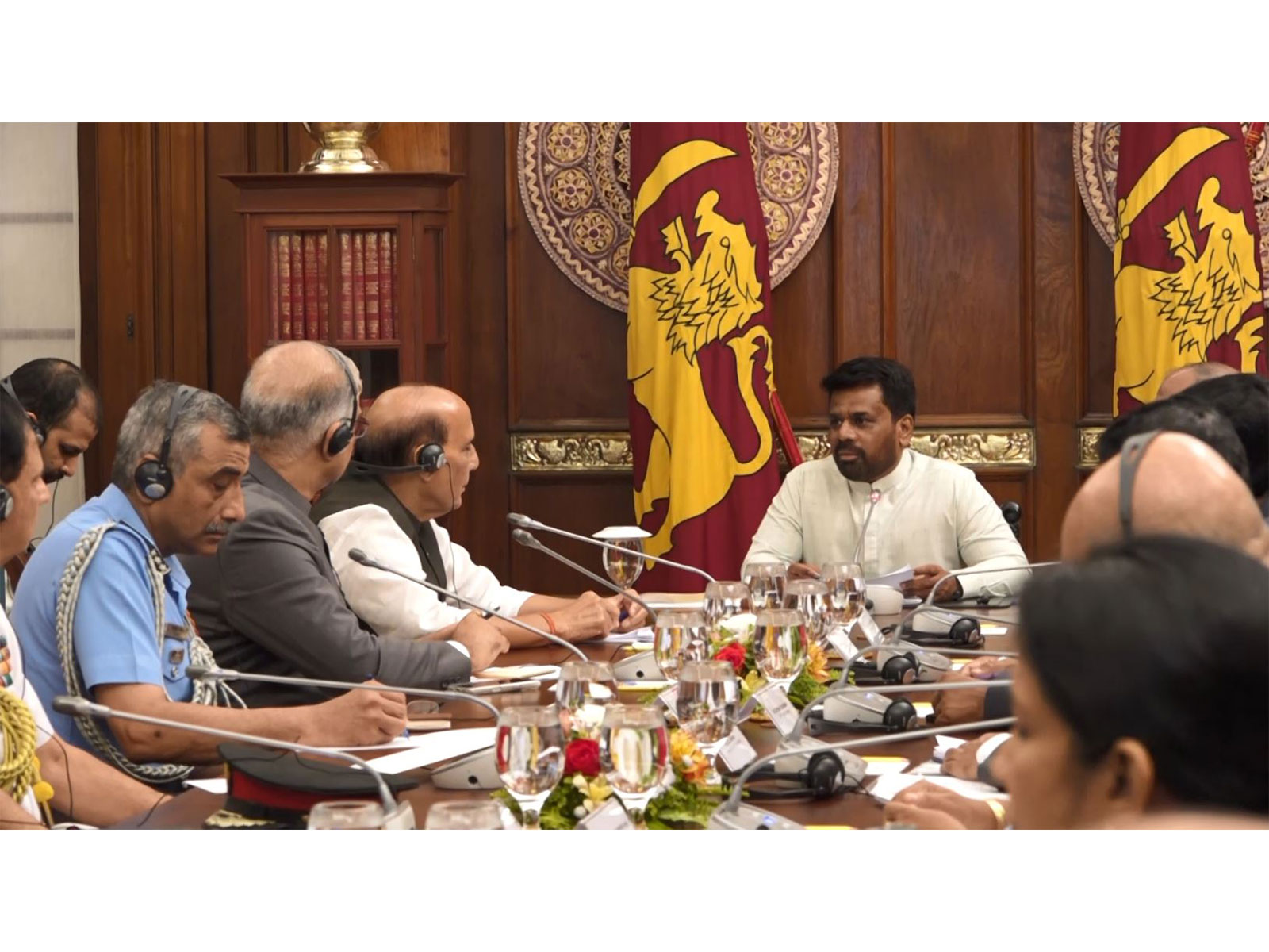 Defence Minister Rajnath Singh holds bilateral meeting with Sri Lankan President Dissanayake in Colombo