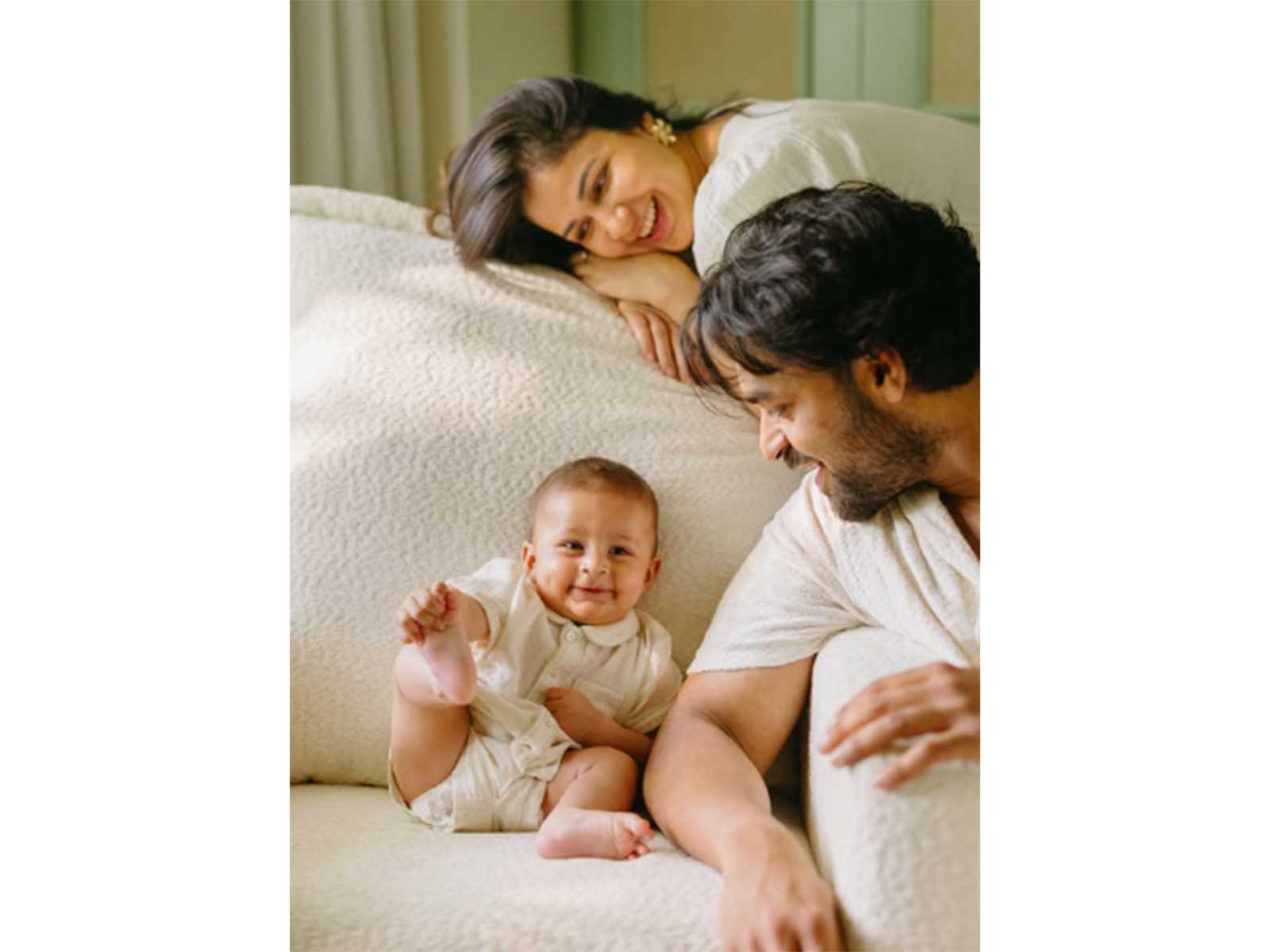 Varun Tej, Lavanya Tripathi reveal son Vaayuv's face