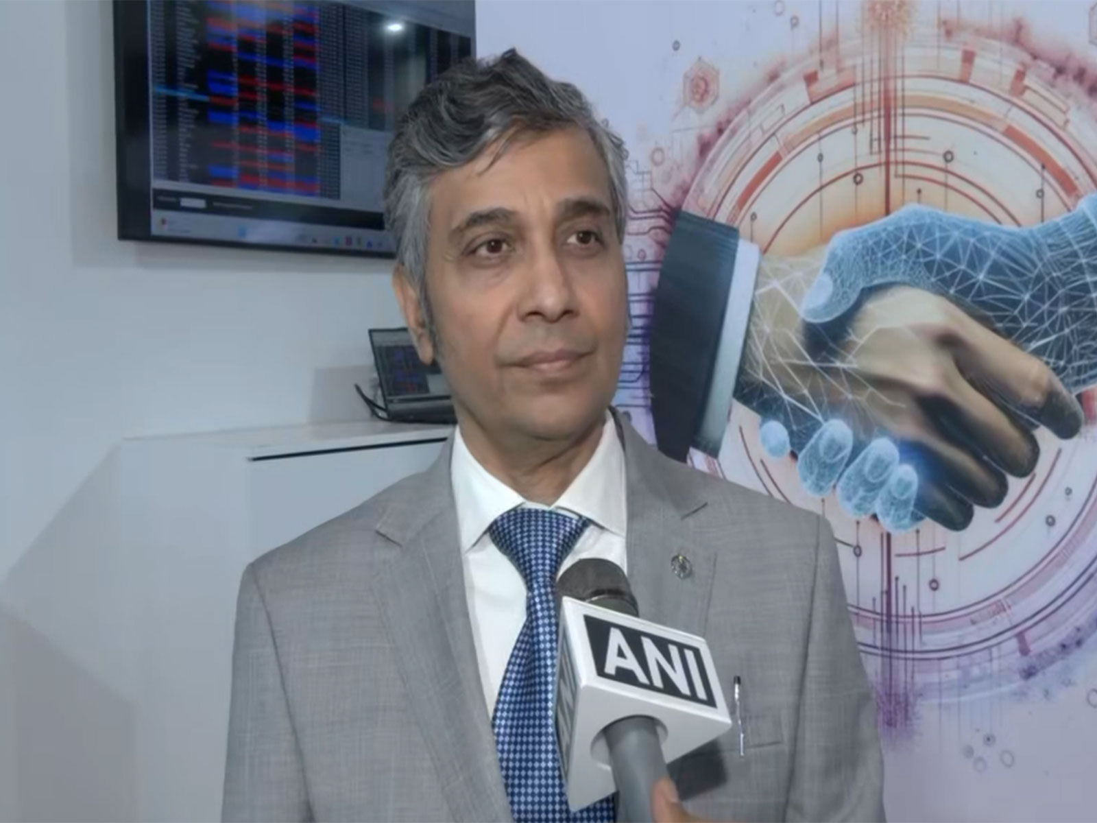 Kamlesh Shroff, National President, Association of National Exchanges Members of India (ANMI) (Photo/ANI)