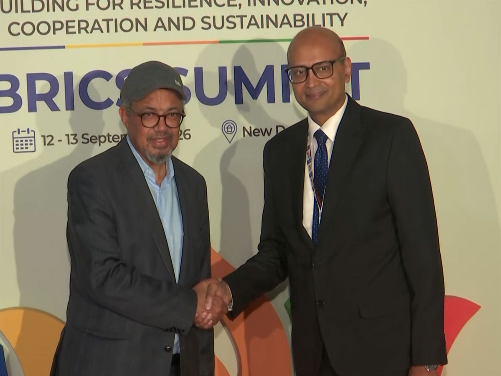 WHO Director-General Tedros Adhanom Ghebreyesus arrives in New Delhi for BRICS Summit
