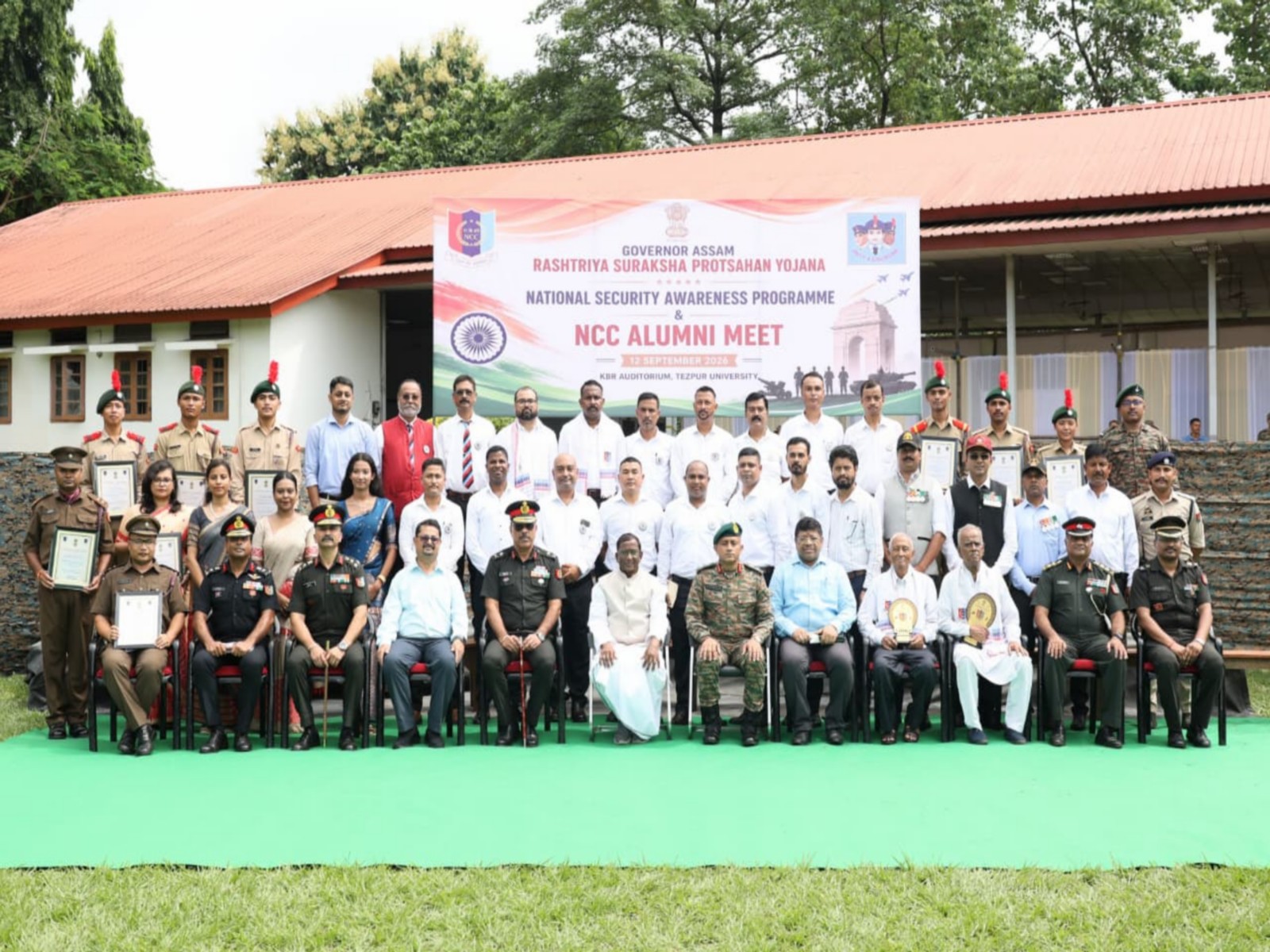 Assam Governor attends National Security Awareness programme and NCC Alumni Meet at Tezpur University