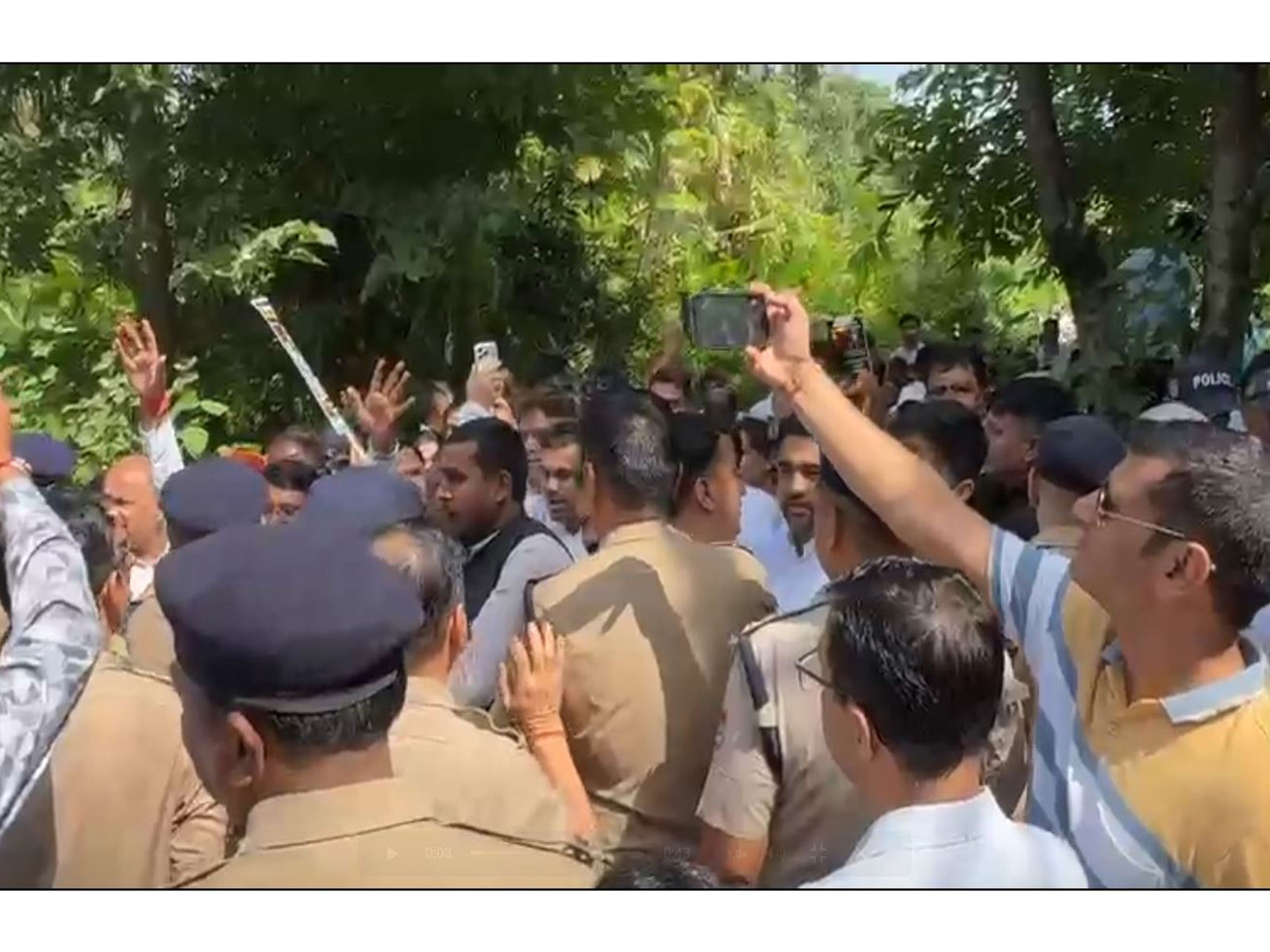 Ankita Bhandari murder case: Congress workers clash with police during protest march to Vanantara Resort in Uttarakhand