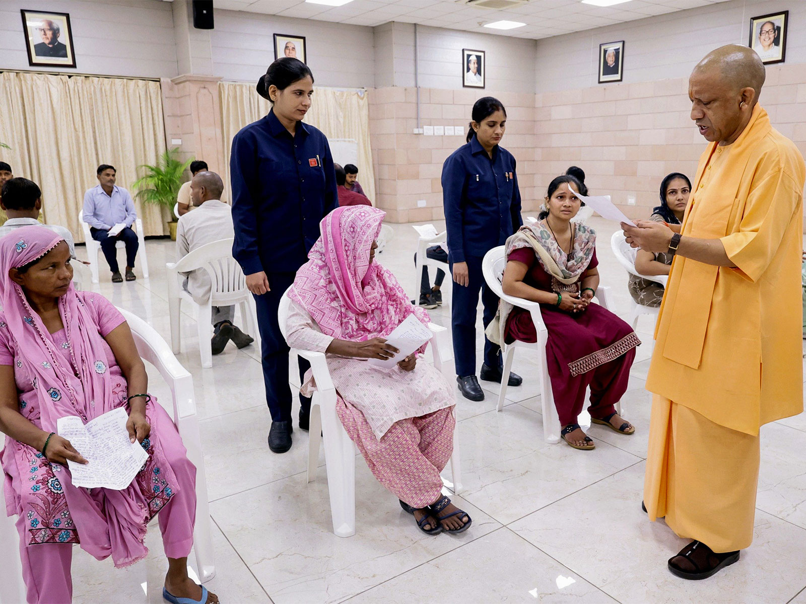 UP: CM Yogi Adityanath holds 'Janta Darshan' in Lucknow, listens to public grievances