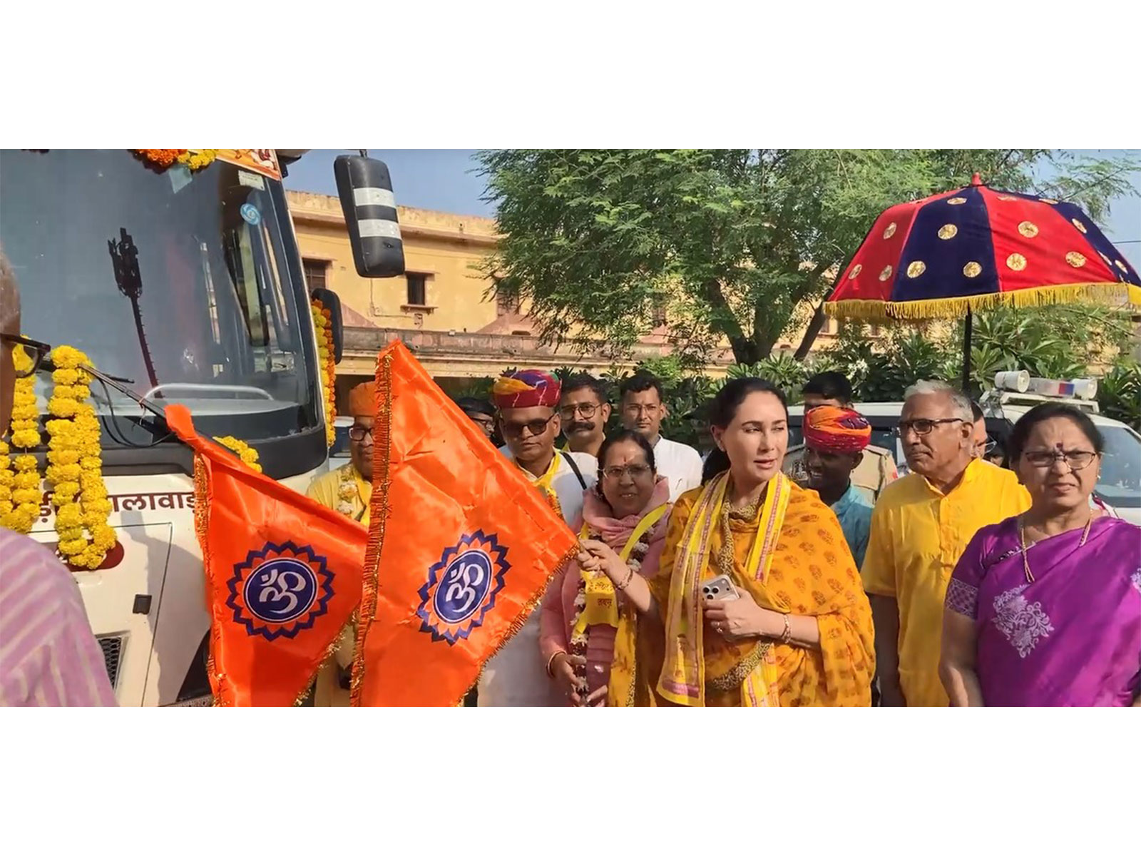 "Connection with people": Rajasthan Deputy Chief Minister Diya Kumari flags off 'Lokmanthan Yatra' in Jaipur