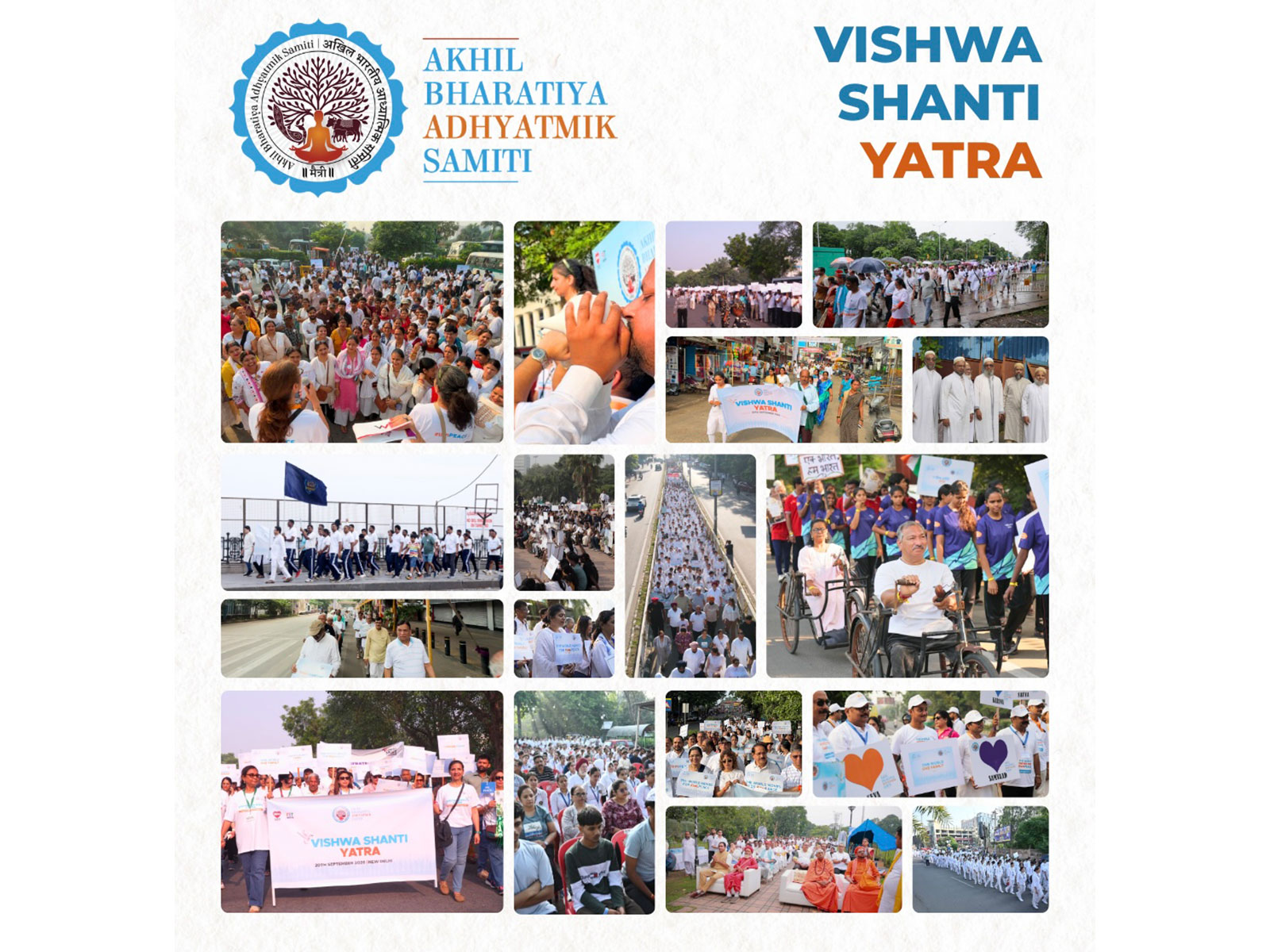 Akhil Bharatiya Adhyatmik Samiti (ABAS) Brings Vishwa Shanti Yatra 2026 - Unites Bharat in a Celebration of Peace, Diversity and One Humanity