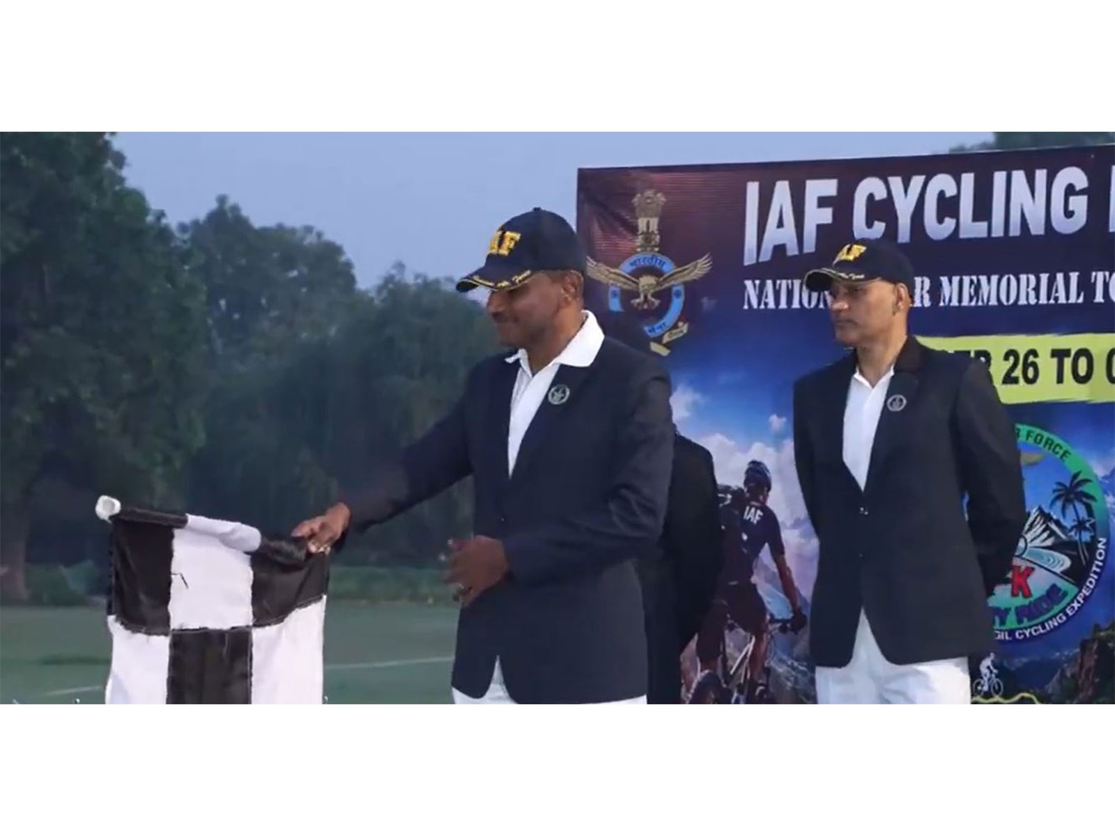 Air Marshal Shiv Kumar flags off final leg of IAF's Kanyakumari-Kargil bicycle expedition
