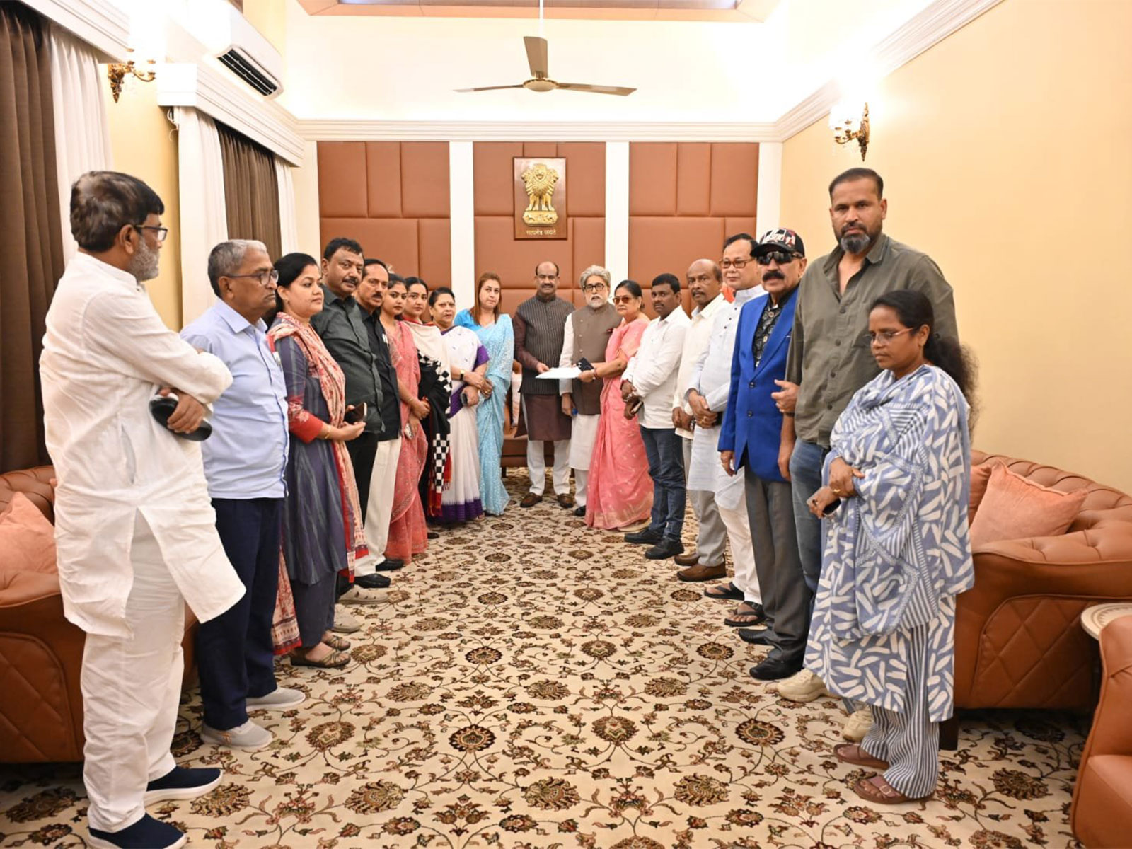 NCPI MPs during a meeting with Lok Sabha Speaker Om Birla (File Photo/ANI)