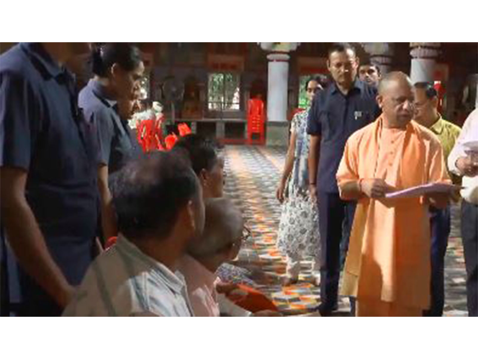 UP: CM Yogi Adityanath holds 'Janta Darshan' in Gorakhpur, listens to public grievances
