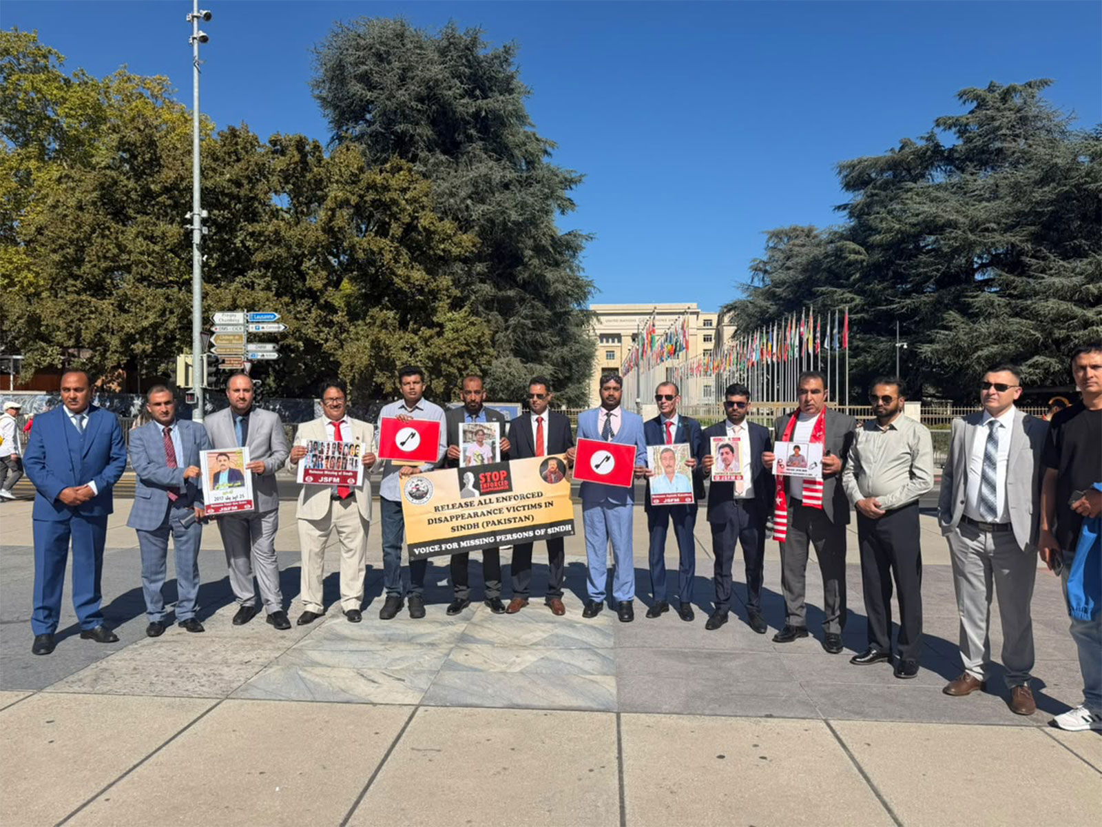 Sindh freedom group demands UN-supervised referendum on self-determination at Geneva demonstration