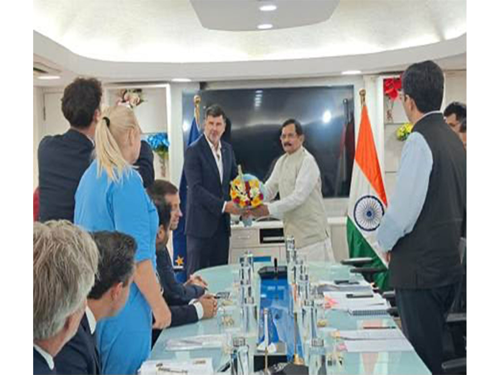 MoS Shripad Naik holds talks with EU Parliament committee on energy cooperation