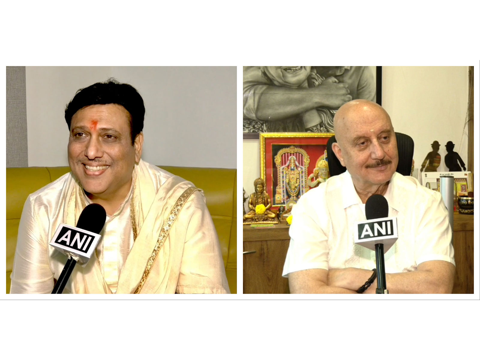 "Bhaut ache artist hai desh ke...": Govinda heaps praise on Anupam Kher 