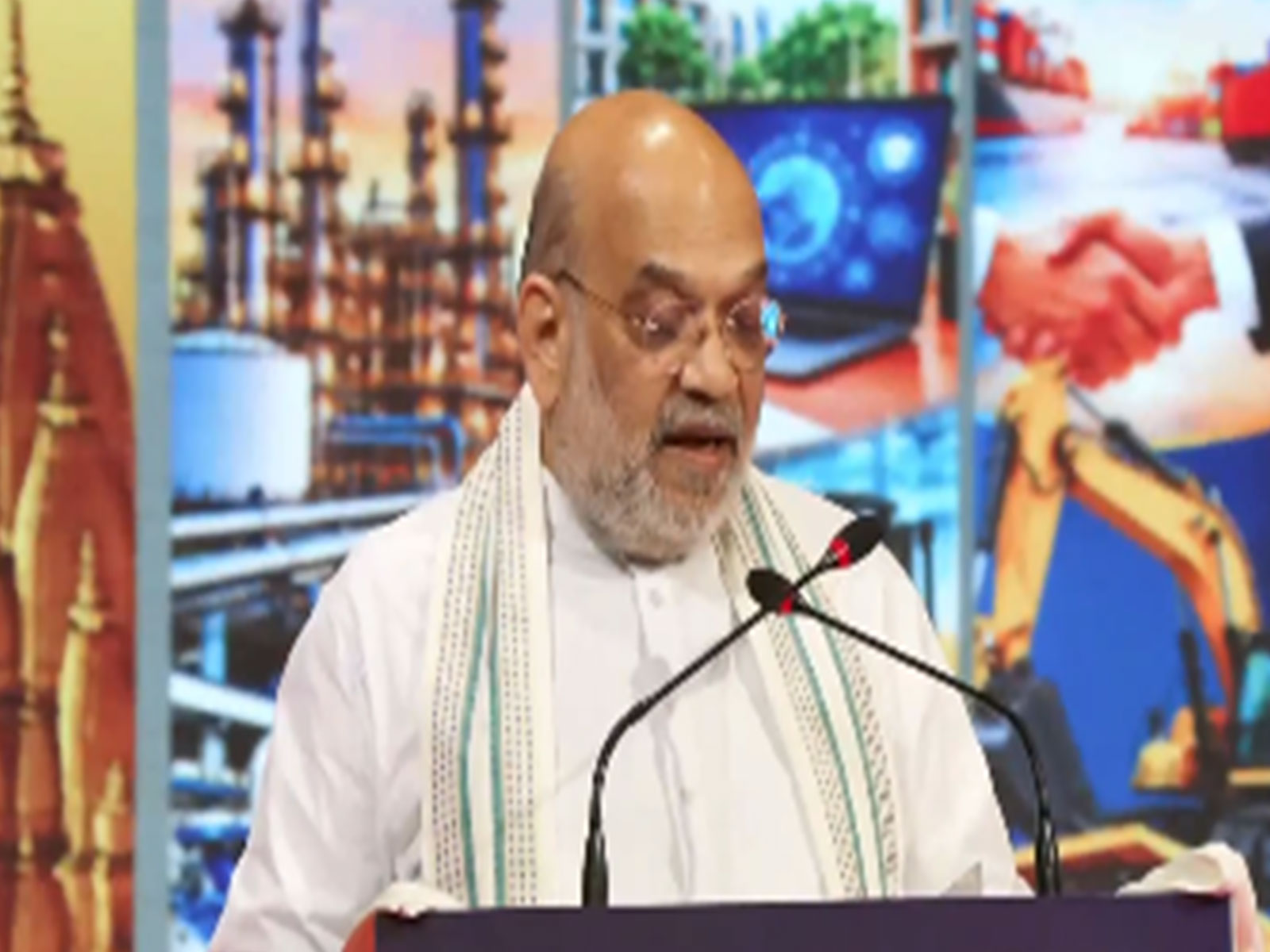 "Some people call it a dead economy": Amit Shah hits back at critics, cites Moody's, JCR upgrades at UP trade show