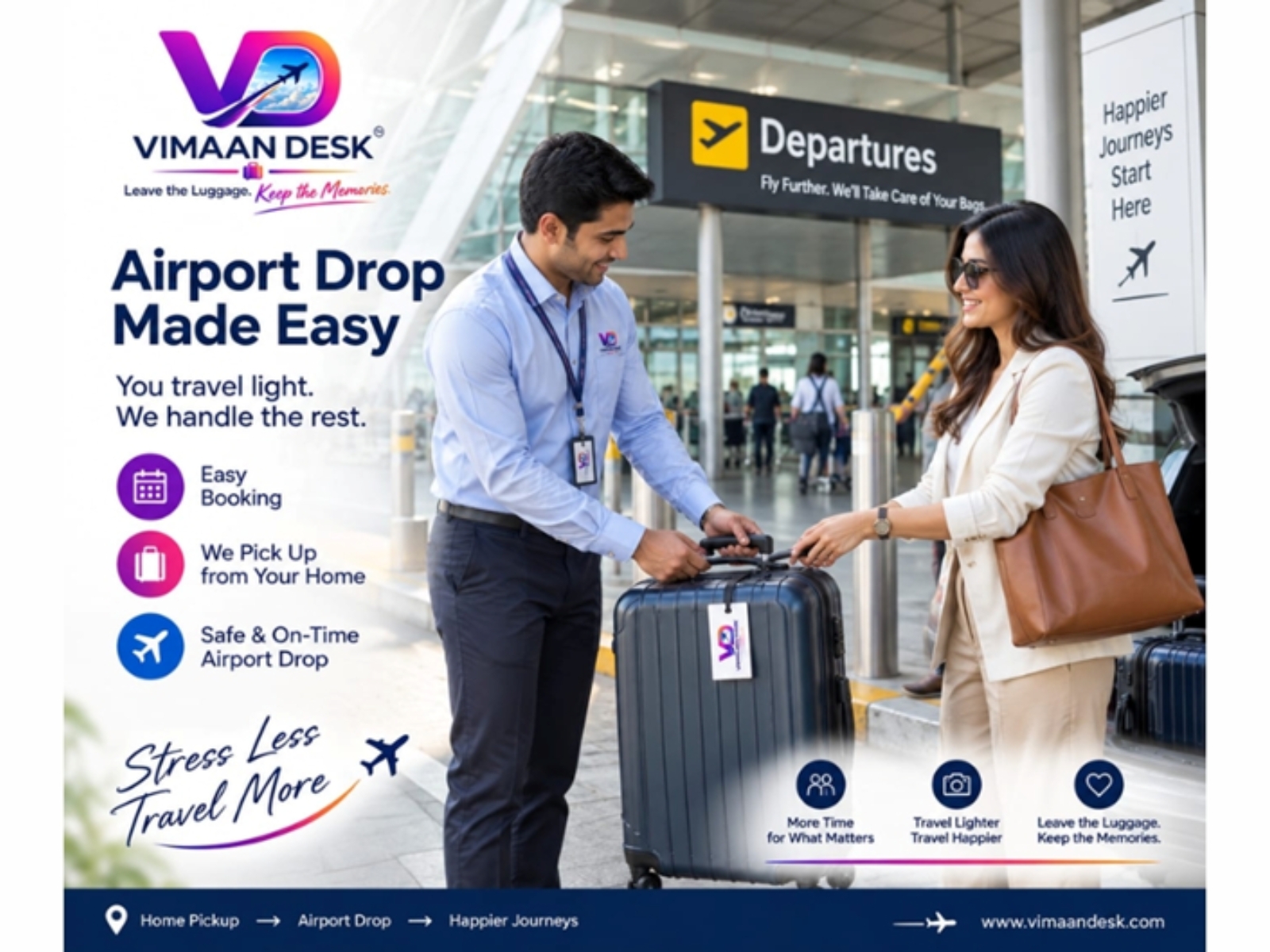 Travel to the Airport Without Your Bags: BagSwift, a Vimaan Desk Brand, Launches Home-to-Airport Baggage Pickup & Check-in Counter Assistance