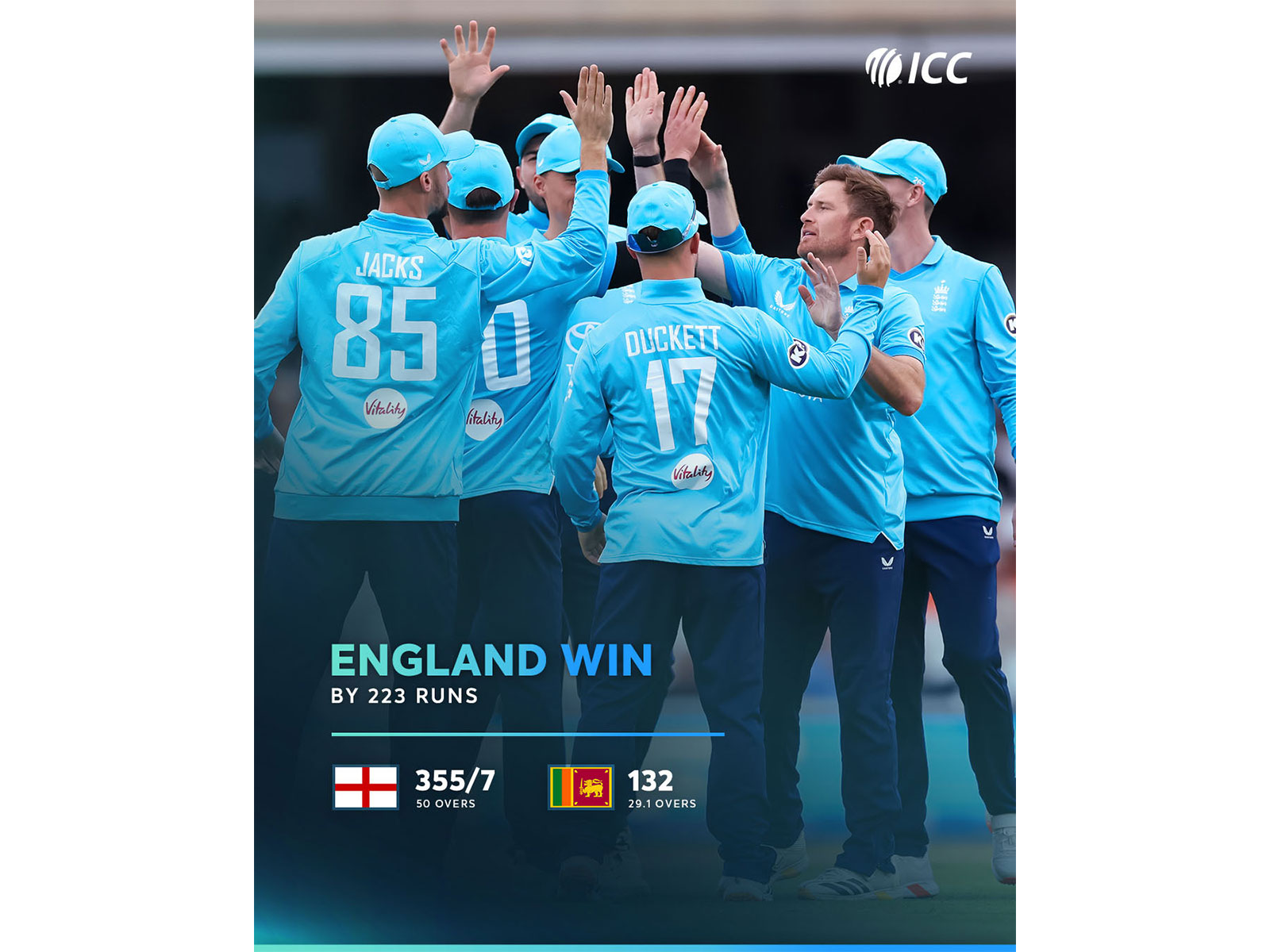 Banton, Brook shine as England thrash Sri Lanka by 223 runs to win ODI series