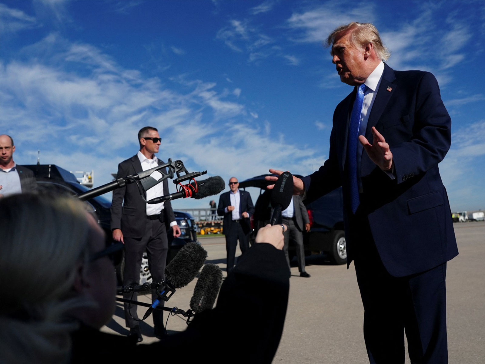 "Oil will come dropping down as soon as Iran gives up": Trump says war will be over "soon"