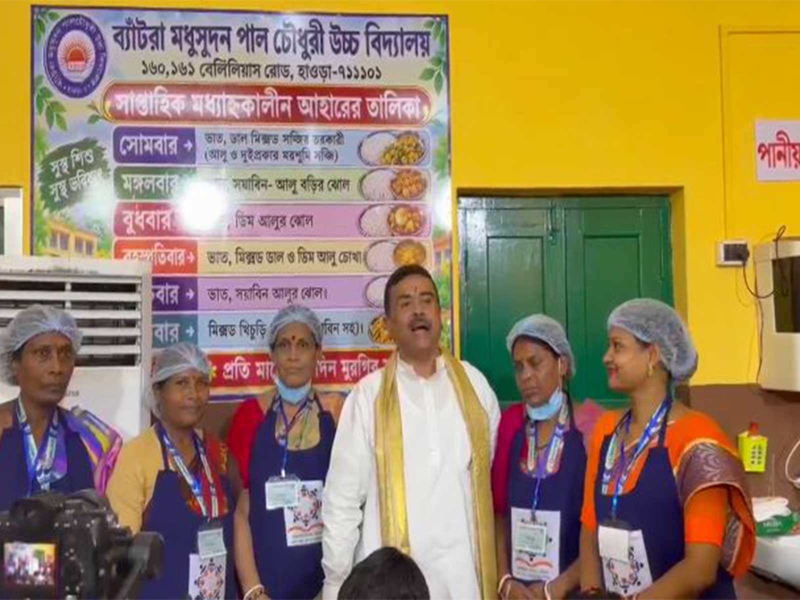 West Bengal: 'Saarthi' scheme launched at Bentra's Madhusudan Pal Chowdhury School; Suvendu Adhikari joins children for the mid-day meal