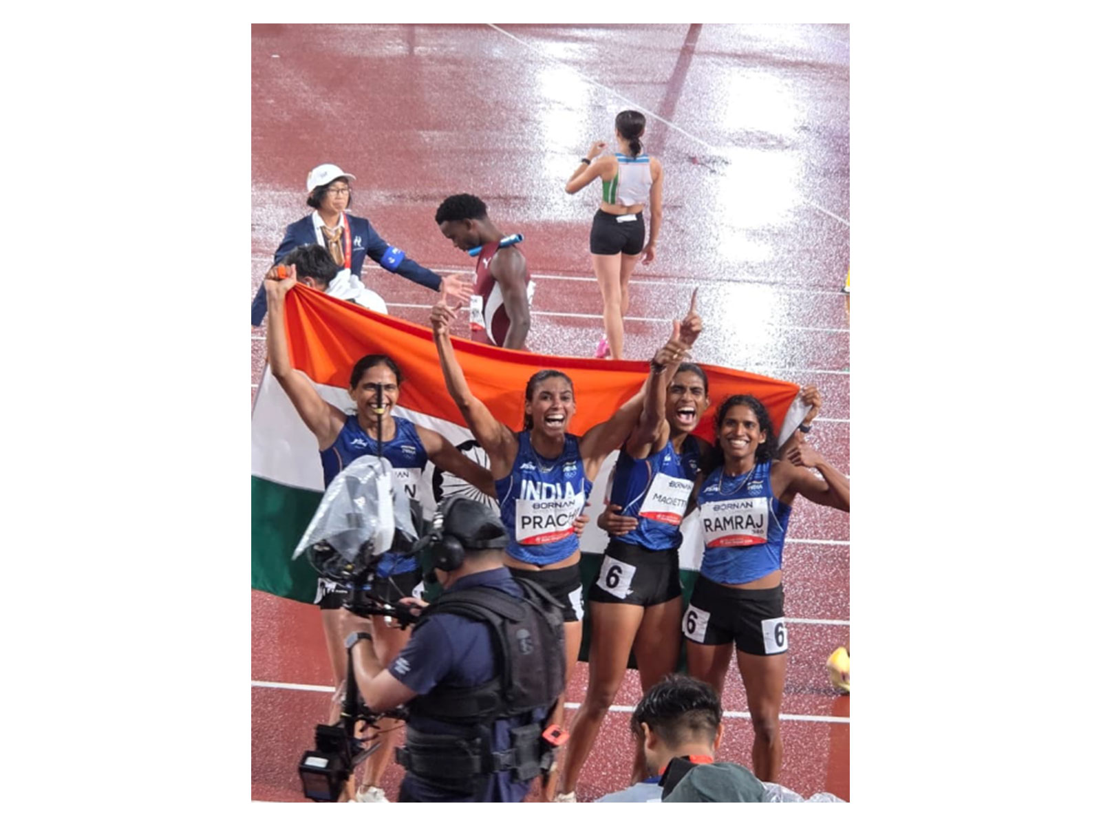 Women’s 4x400m relay team clinch India’s first athletics gold at Asian Games 2026