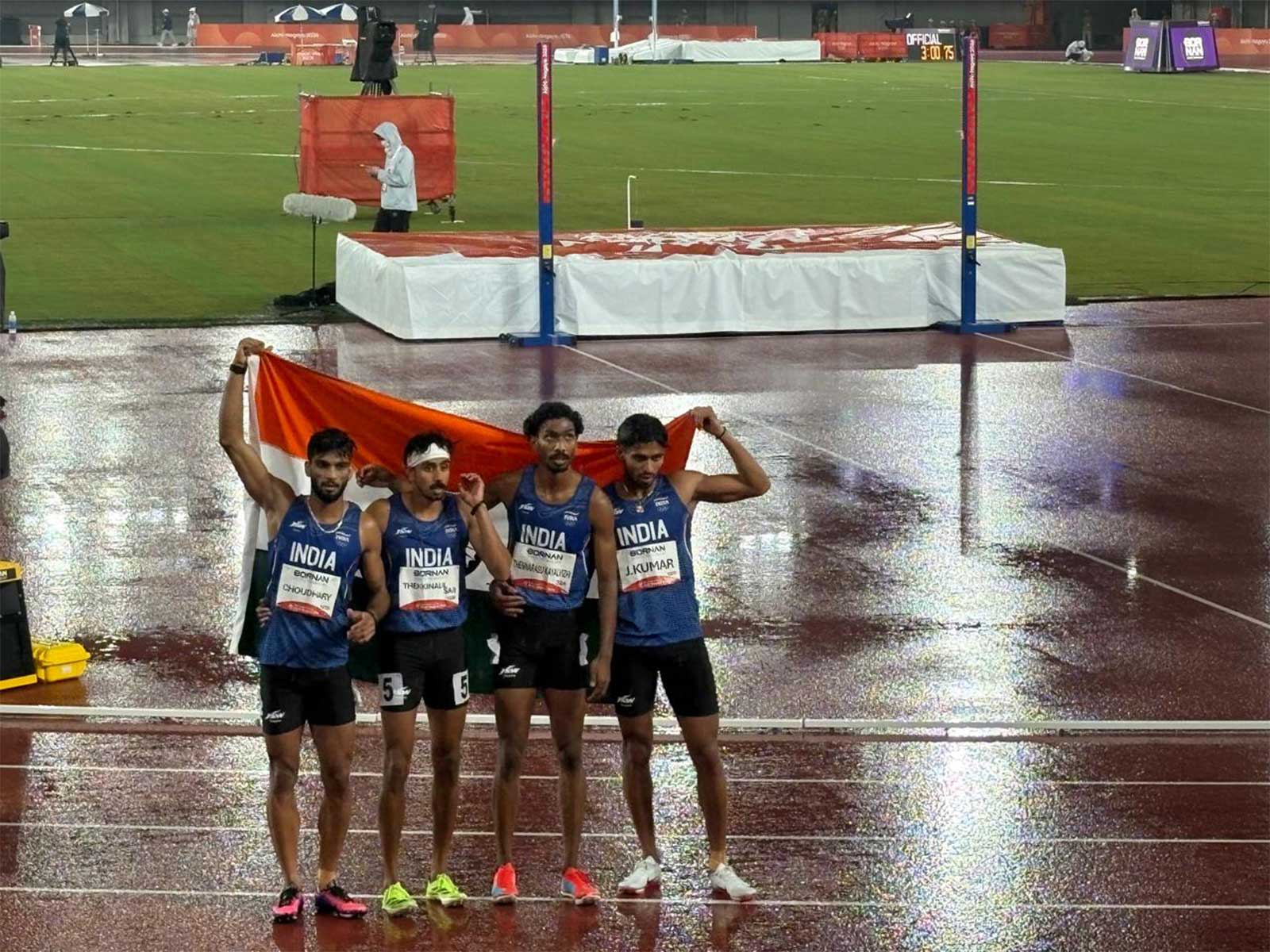 India’s men’s 4x400m relay team wins bronze after women’s quartet’s gold at Asian Games