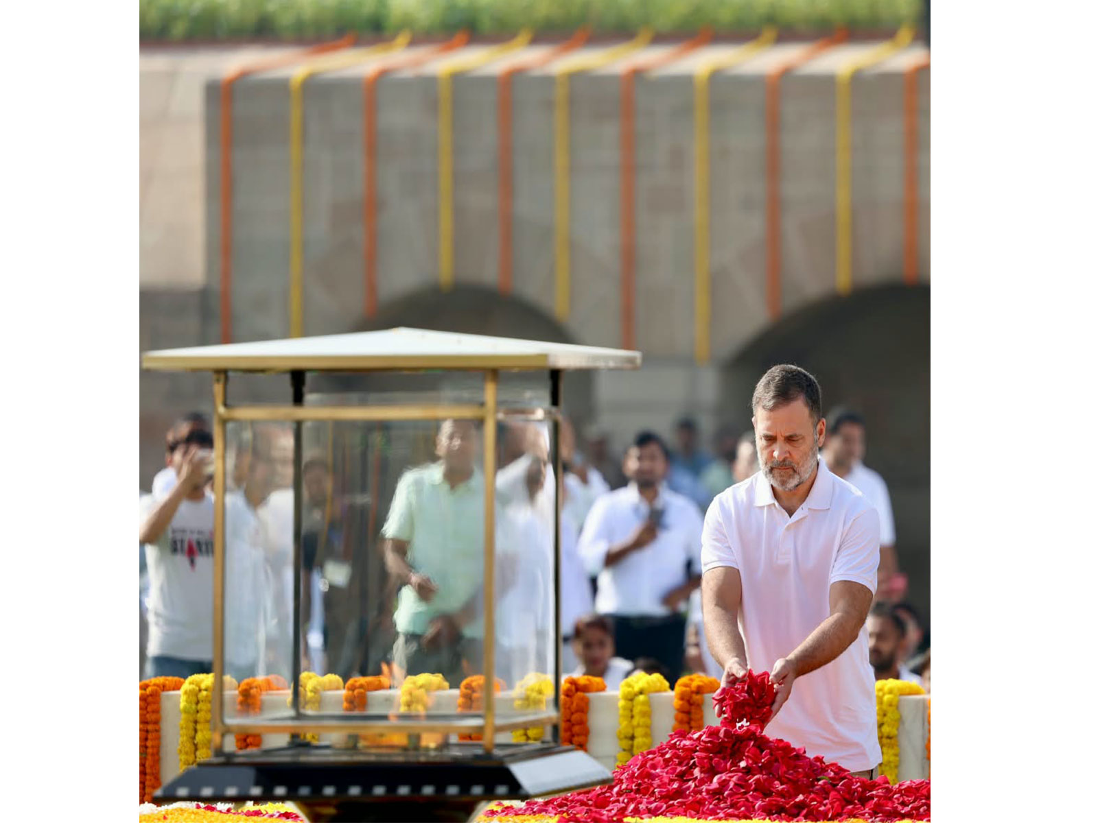 “Truth, non-violence, and fearlessness, these are Bapu’s greatest legacy”: Rahul Gandhi pays tribute to Mahatma Gandhi