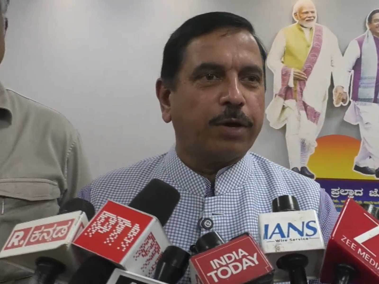 Union Minister Pralhad Joshi questions Karnataka Police over CM’s dharna at Chief Electoral Officer’s office