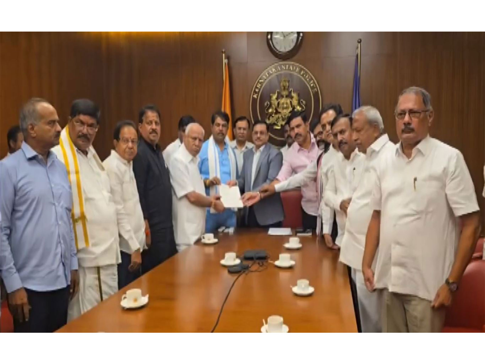 BJP delegation meets Karnataka DGP over SIR Form-7 complaints, Yediyurappa warns of statewide agitation