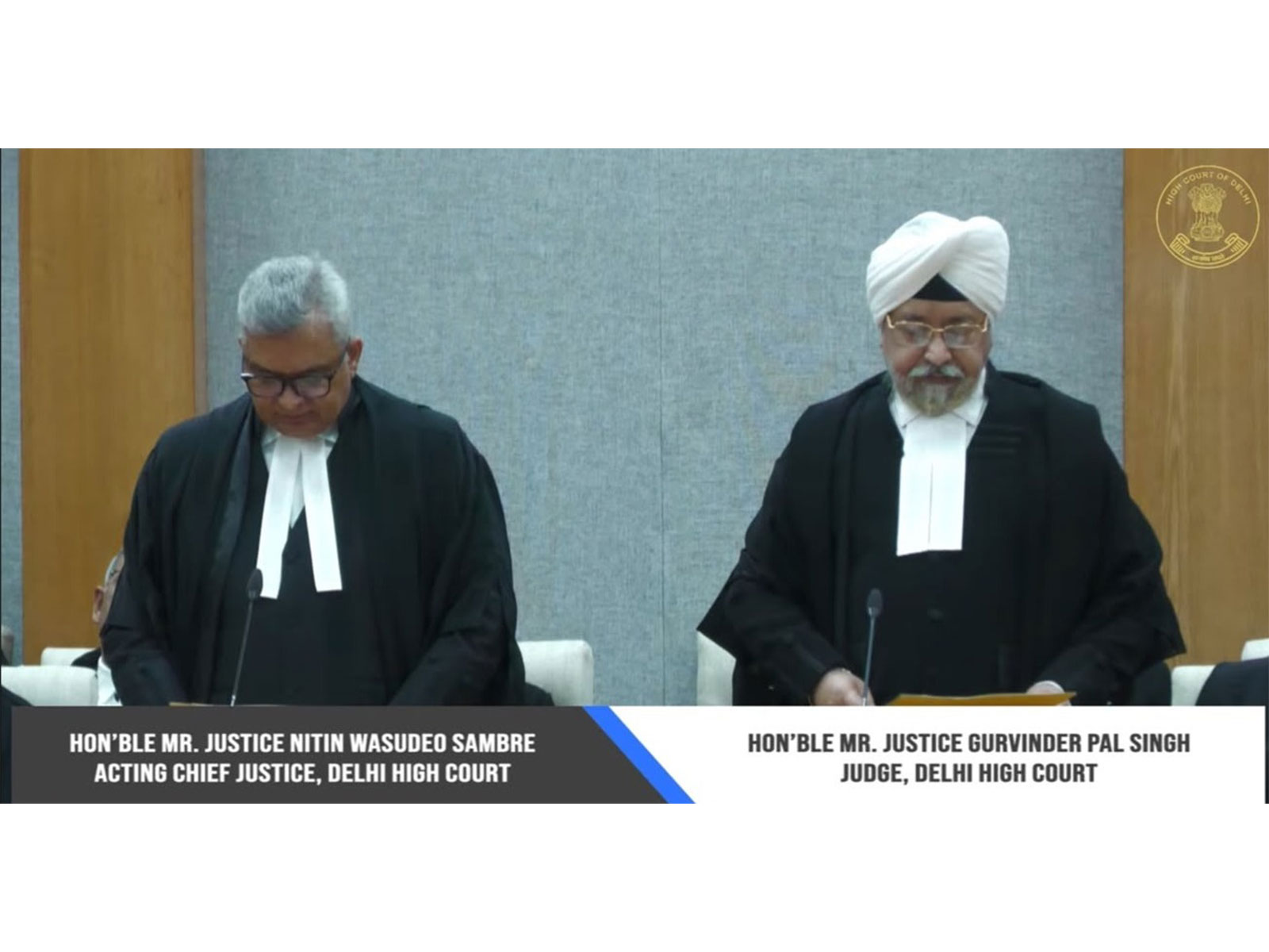 Justice Gurvinder Pal Singh takes oath as Additional Judge of Delhi High Court