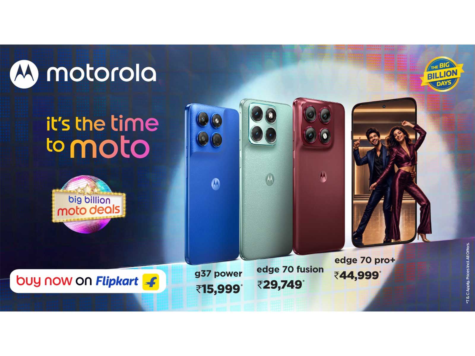 Motorola’s #BigBillionMotoDeals Are Now Live with Exciting Festive Savings on edge 70 Series, moto g37 power & More