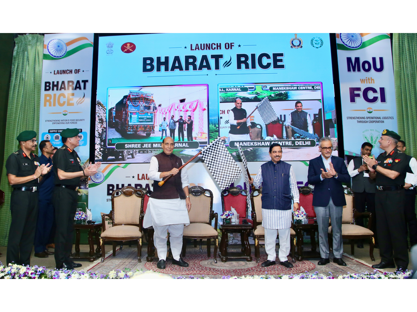 Indian Army launches ‘Bharat Rice’ for troops in the presence of Rajnath Singh and Pralhad Joshi