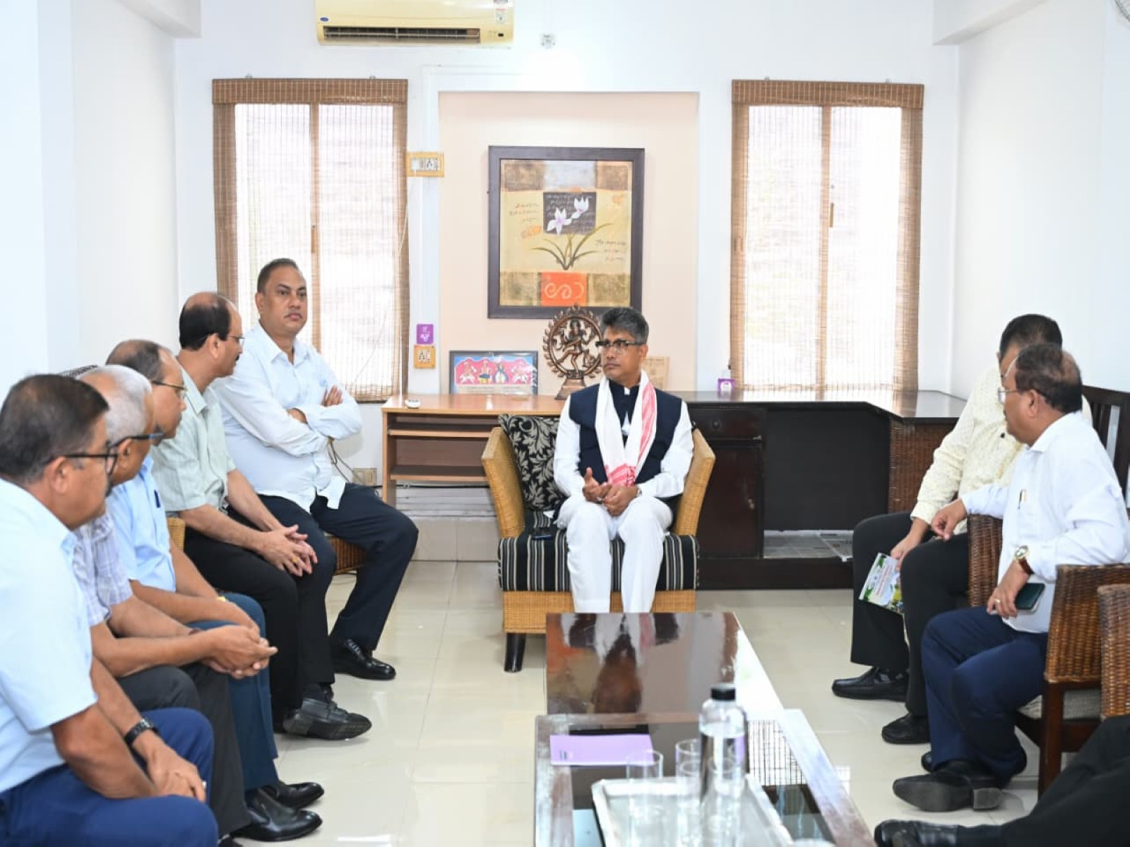 Assam: Agriculture Minister Pijush Hazarika holds discussion with Assam Agricultural University Authorities in Jorhat