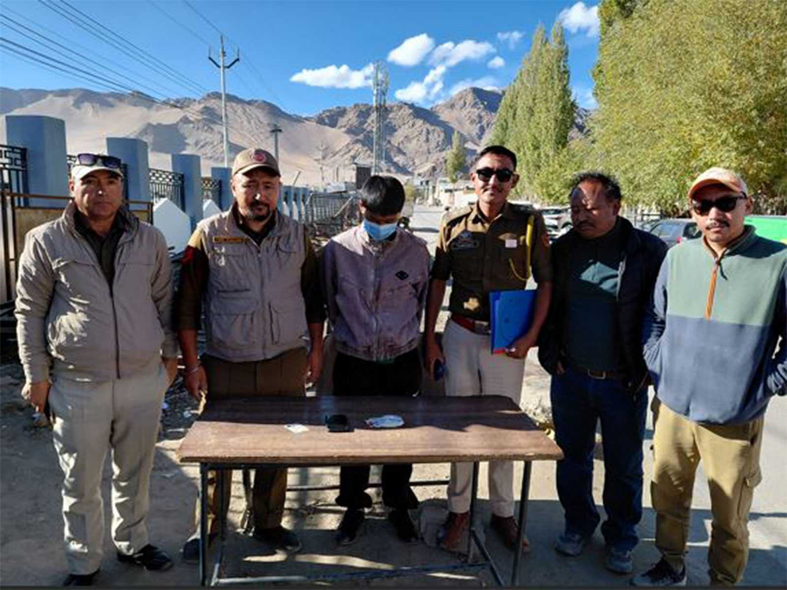 Leh Police arrested accused after recovering 21.02 grams of heroin (Photo/Leh Police)