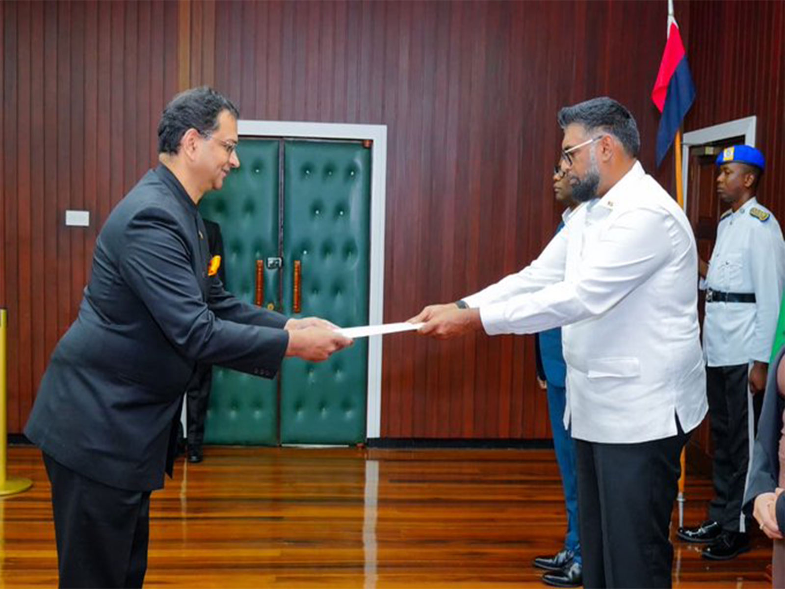 Indian envoy presents credentials to Guyana President, emphasises strengthening ties