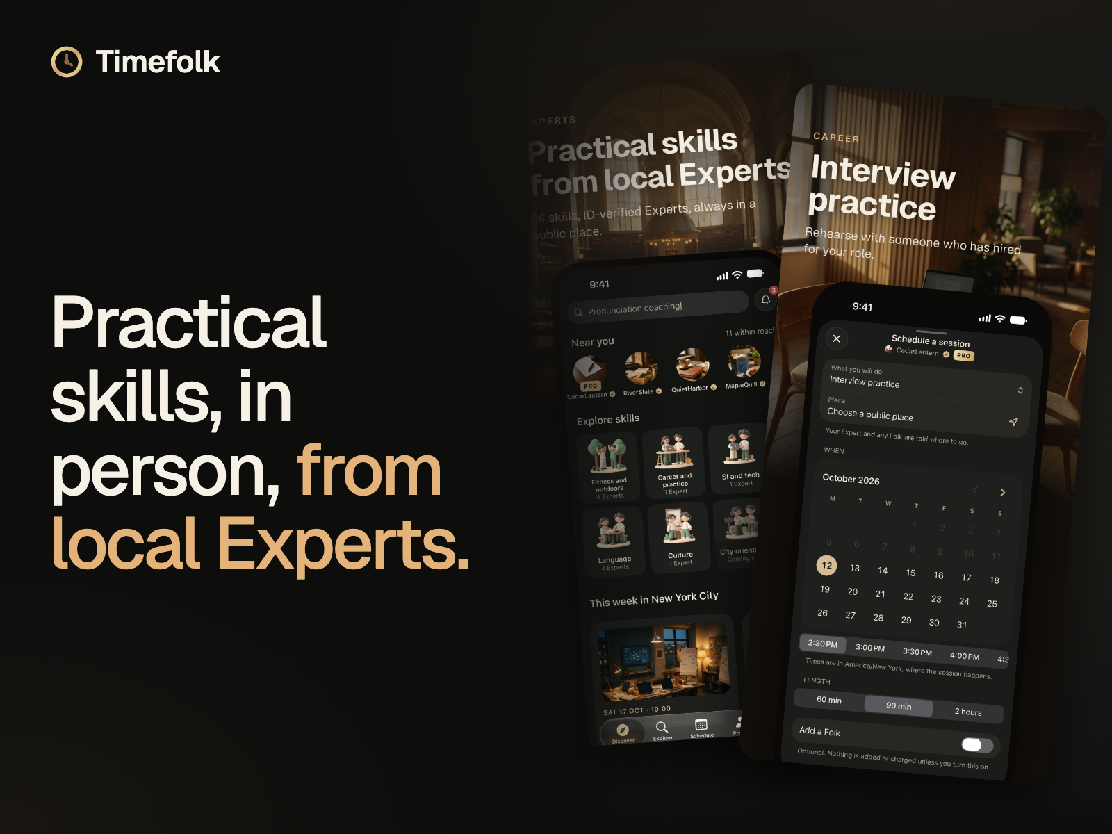 Timefolk: Practical Skills, in Person, From Local Experts