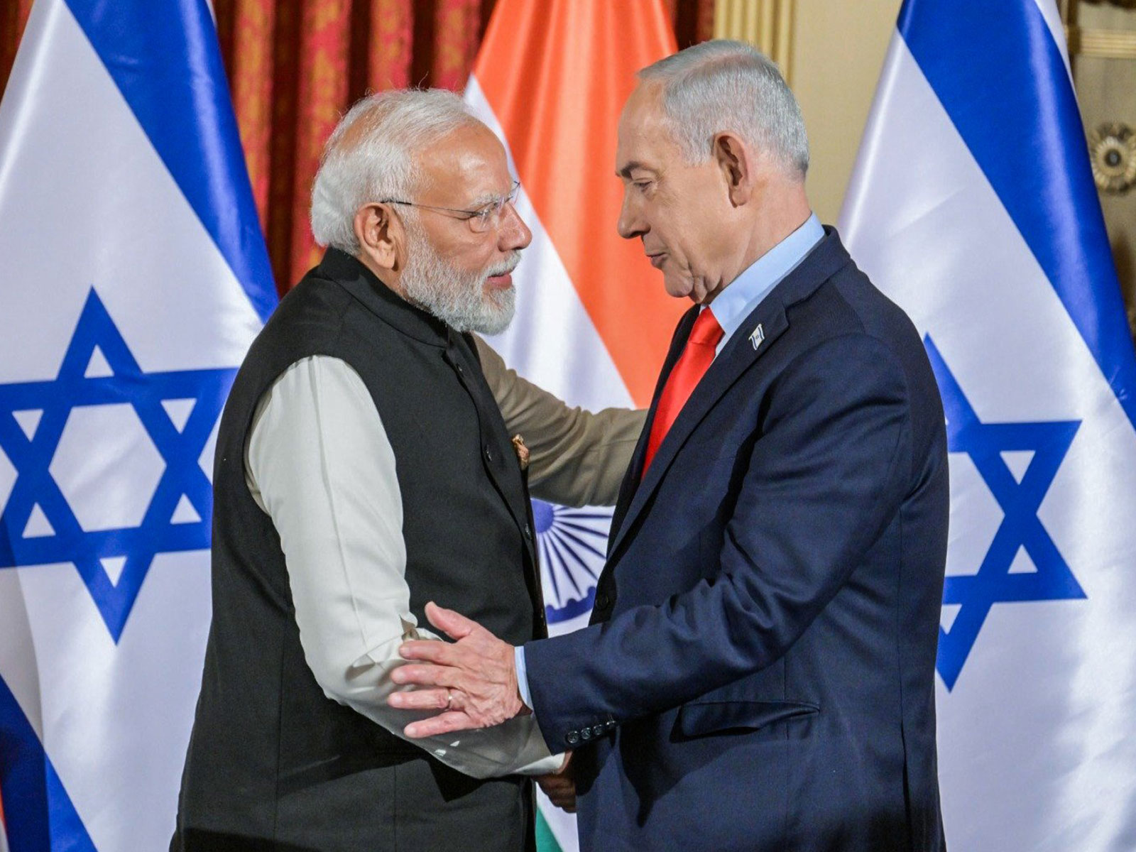 Prime Minister Narendra Modi and Israeli Prime Minister Benjamin Netanyahu (File Photo/ANI)