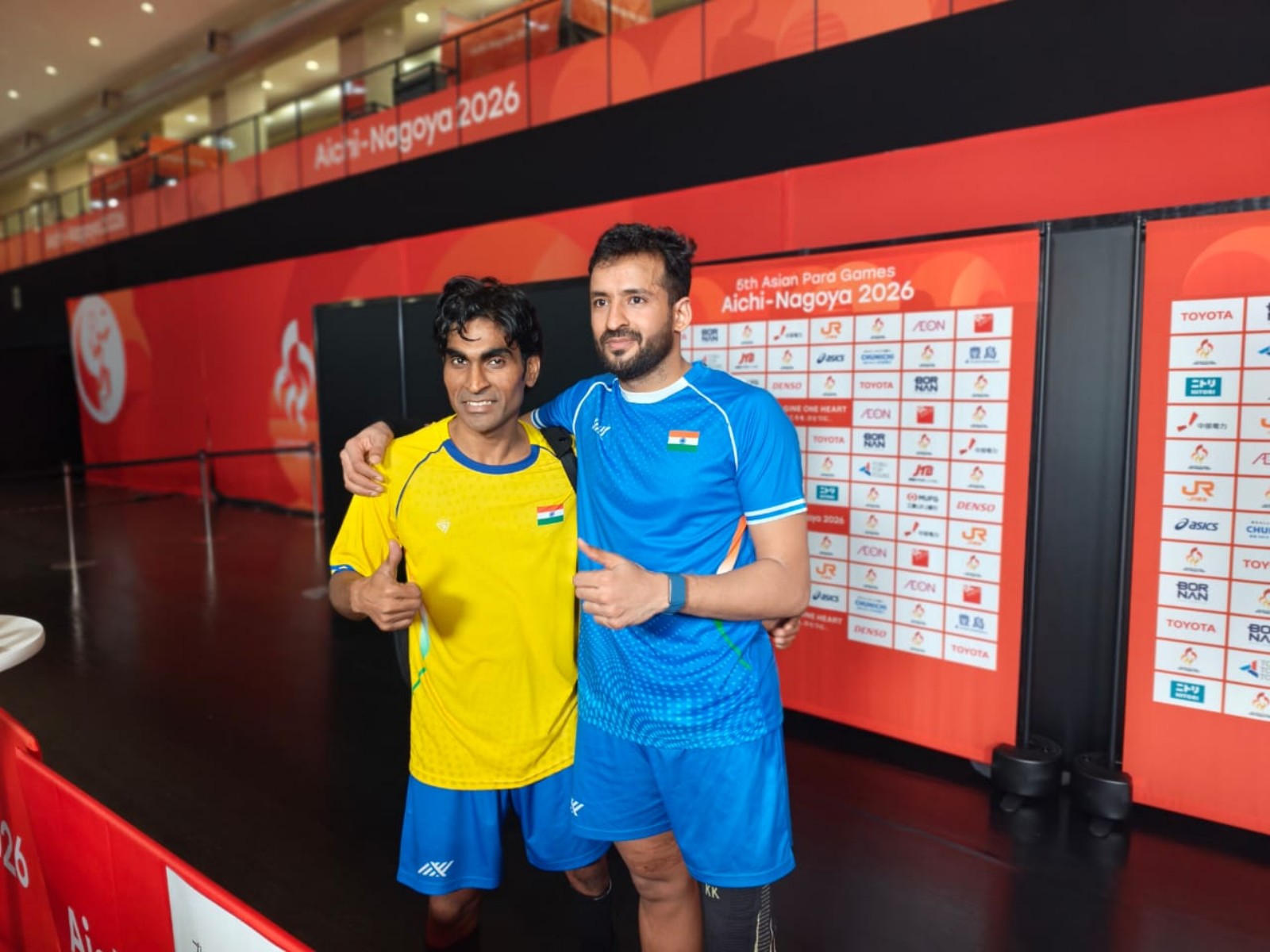 Pramod Bhagat (L) and Nitesh Kumar. (Photo: PCI)