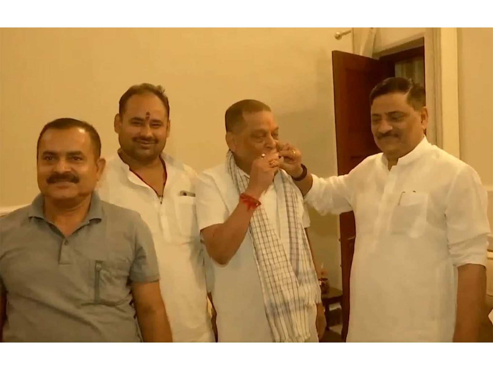 JDU MLC Neeraj Kumar calls on top party leaders in Patna following MLC election win