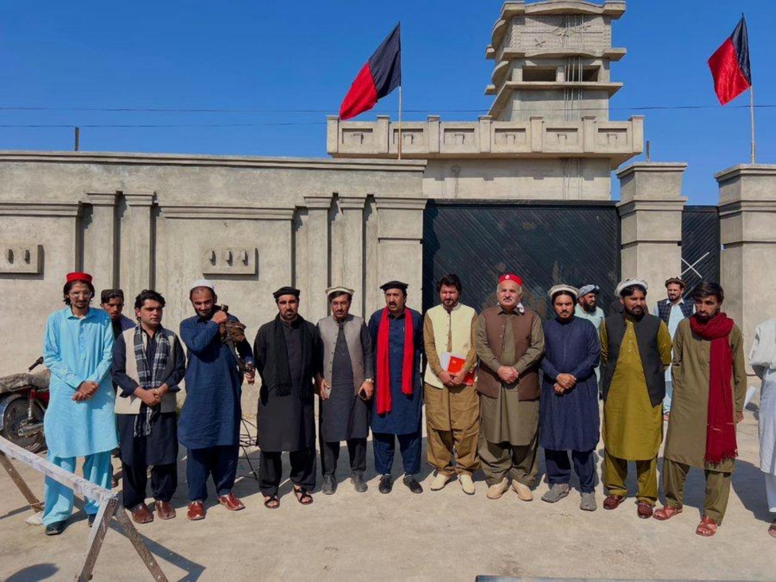 NDM holds All Parties Conference outside sealed Hall in Miran Shah, demands end to Governor’s rule