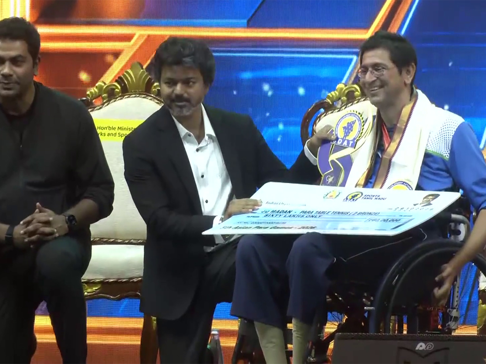 Tamil Nadu CM Vijay distributes Rs 17 crore prize money to Chief Minister’s Trophy winners, honours Para Asian Games medallists