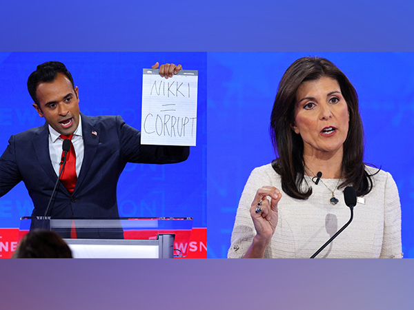 Republican presidential candidates Nikki Haley and Vivek Ramaswamy during the 4th GOP debate on Wednesday (Photo Credit: Reuters)