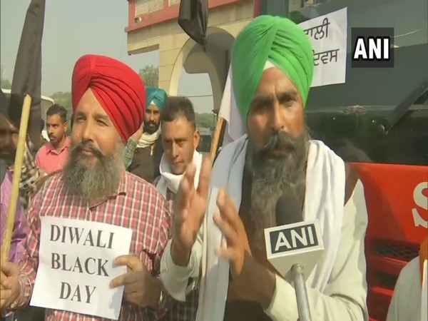 Kisan Mazdoor Sangharsh Committee protests against the three farm laws in Punjab (Photo ANI)